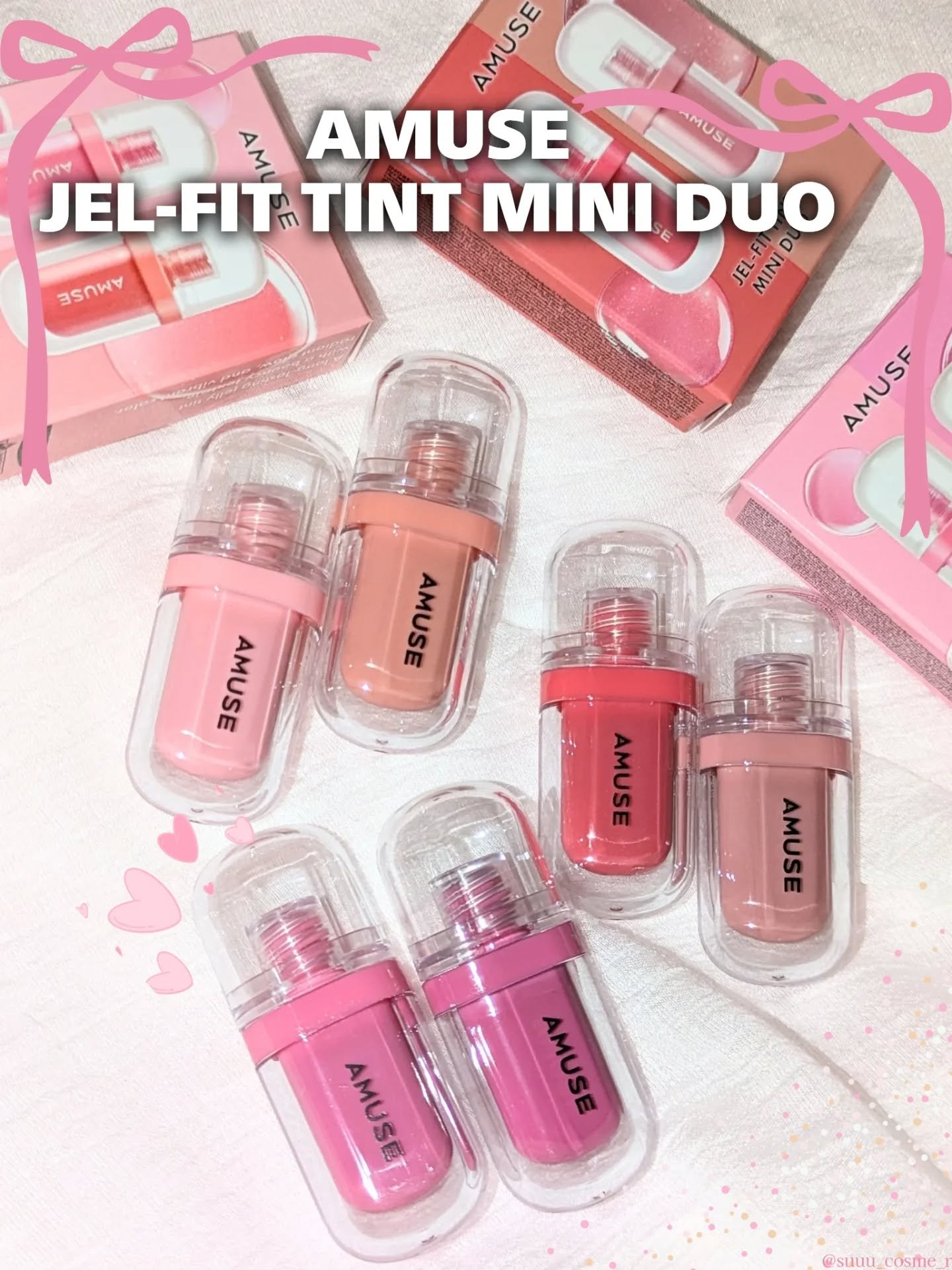 ジェルフィットティント/AMUSE/リップティントを使ったクチコミ（1枚目）