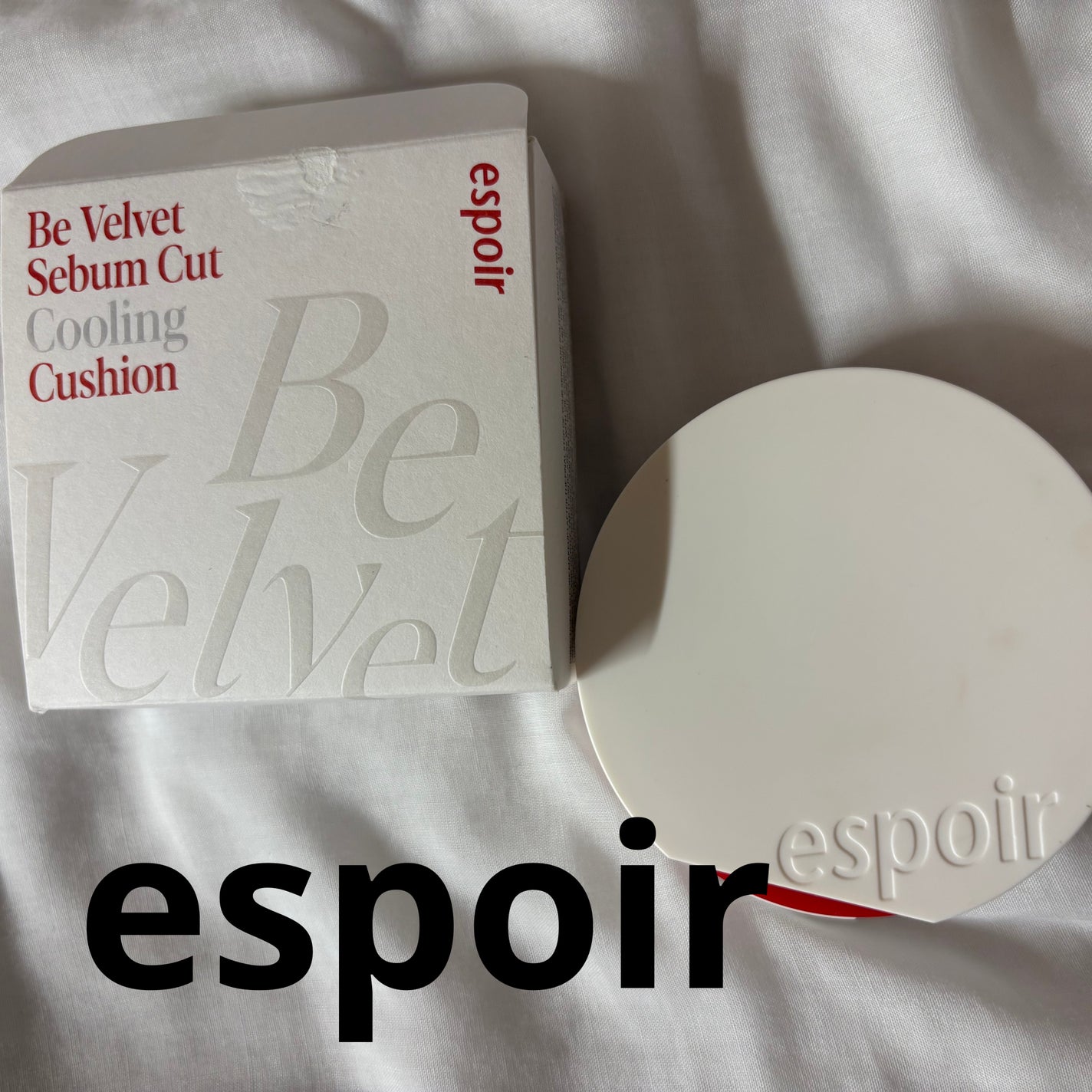 ビーベルベット セバムカットクッション/espoir/プレストパウダーを使ったクチコミ(1枚目)