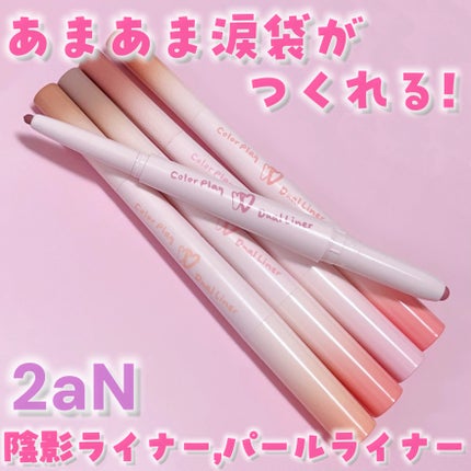 カラープレイデュアルライナー/2aN/スティックアイシャドウを使ったクチコミ(1枚目)