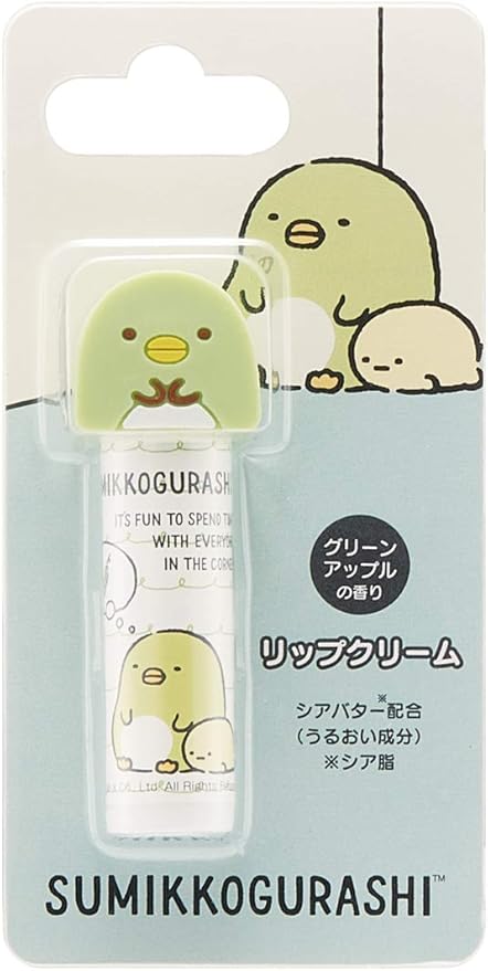スケーター マスコットリップクリーム すみっコぐらし ぺんぎん グリーンアップルの香り