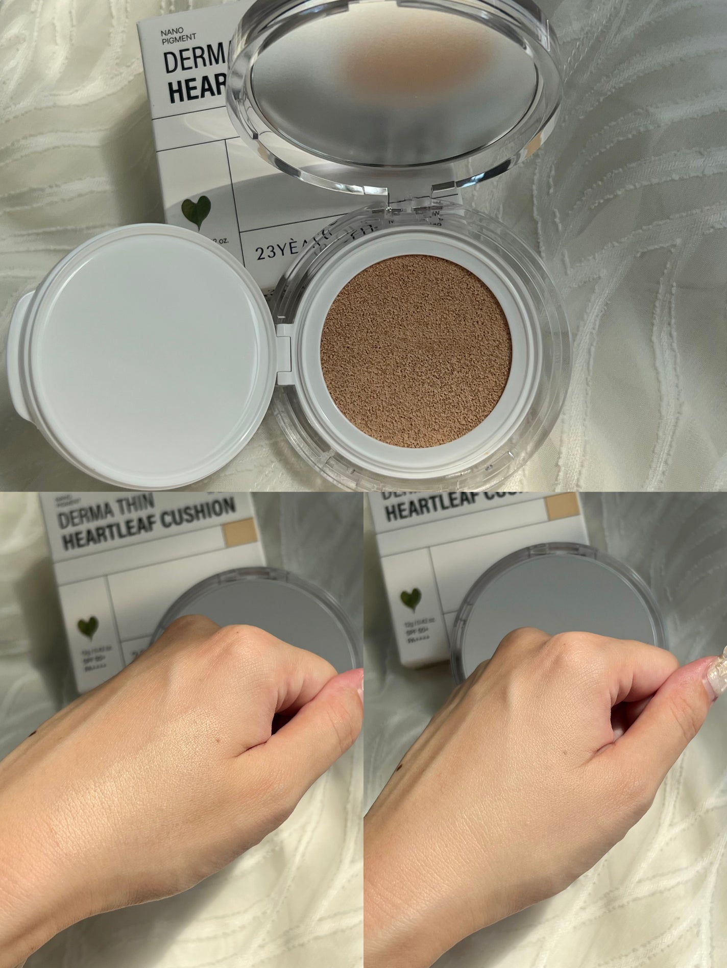 ハートリーフシーンカバークッション/23years old/クッションファンデーションを使ったクチコミ(2枚目)