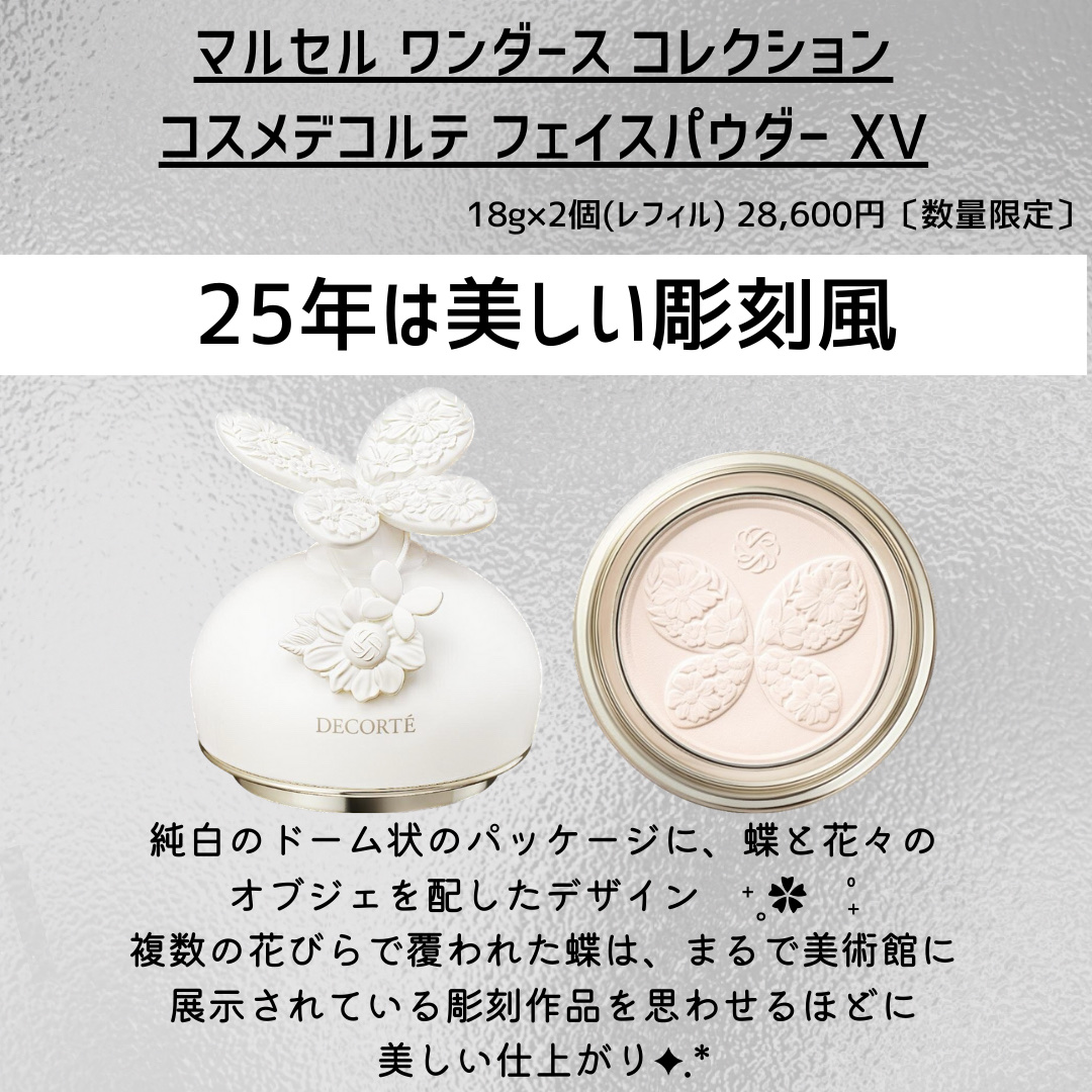 マルセル ワンダース コレクション コスメデコルテ フェイスパウダー XV/DECORTÉ/その他キットセットを使ったクチコミ（2枚目）