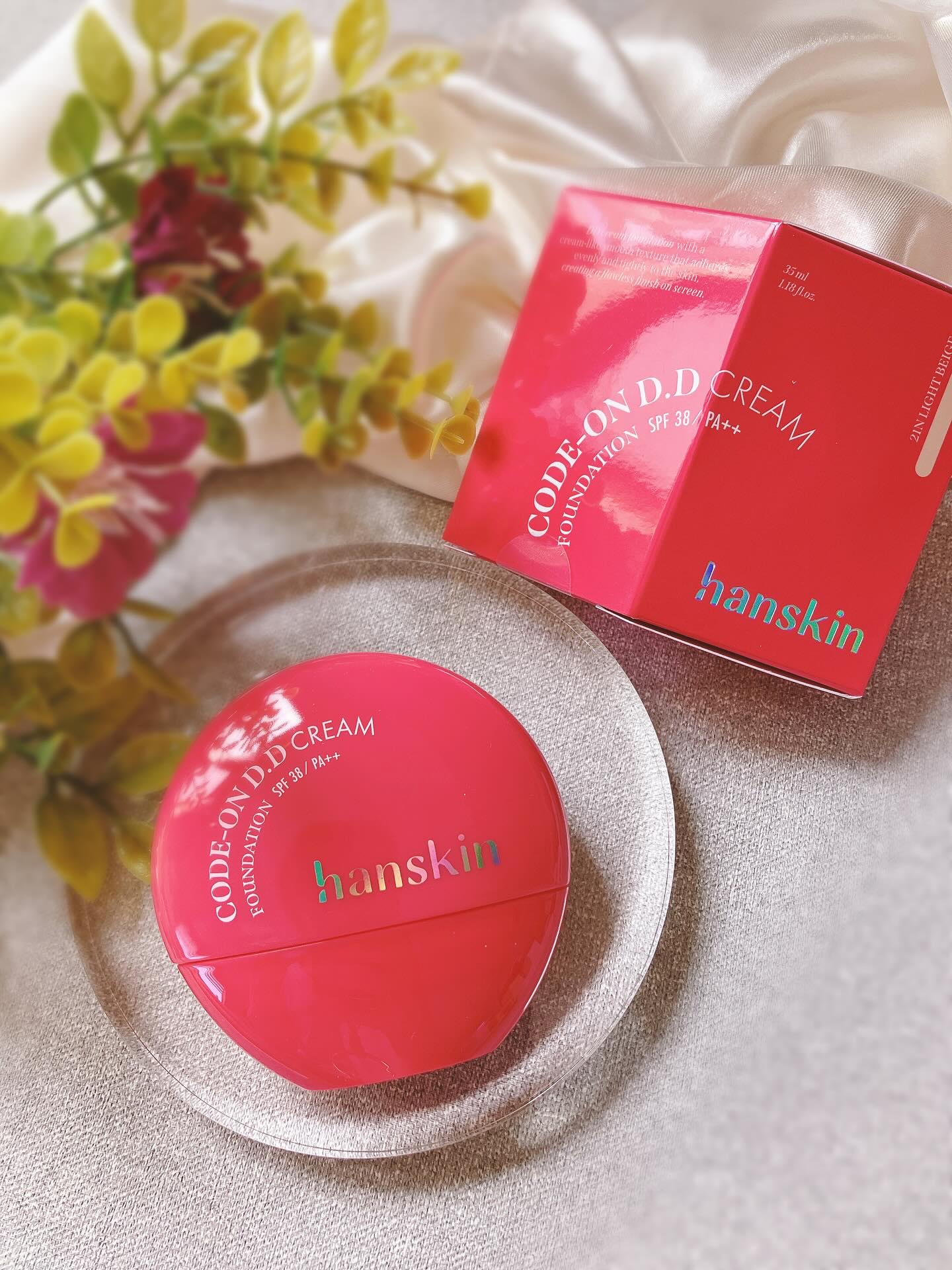 CODEON DDクリームファンデーション/ハンスキン/クリーム・エマルジョンファンデーションを使ったクチコミ（1枚目）