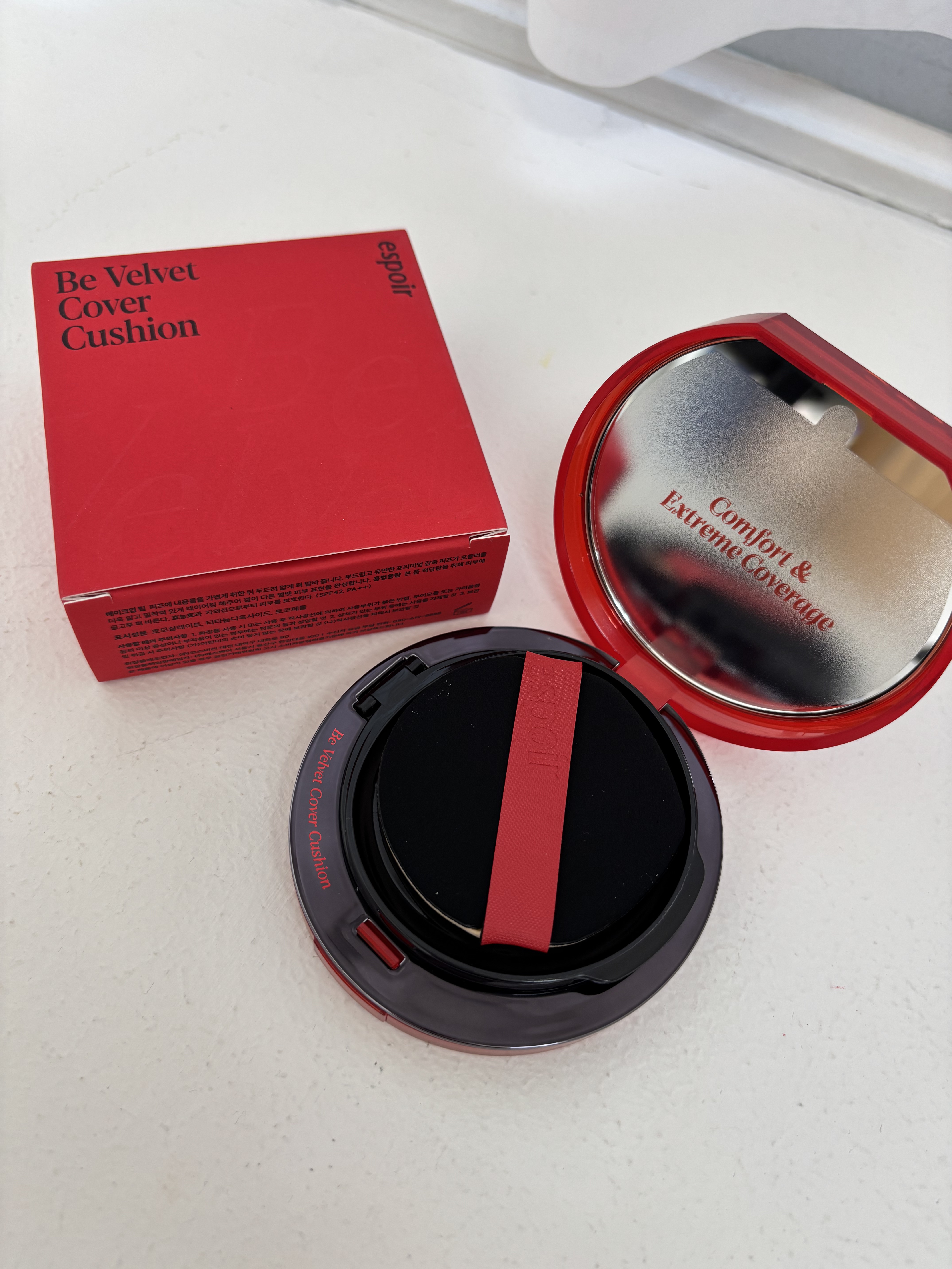 ビーベルベットカバークッション/espoir/クッションファンデーションを使ったクチコミ（2枚目）