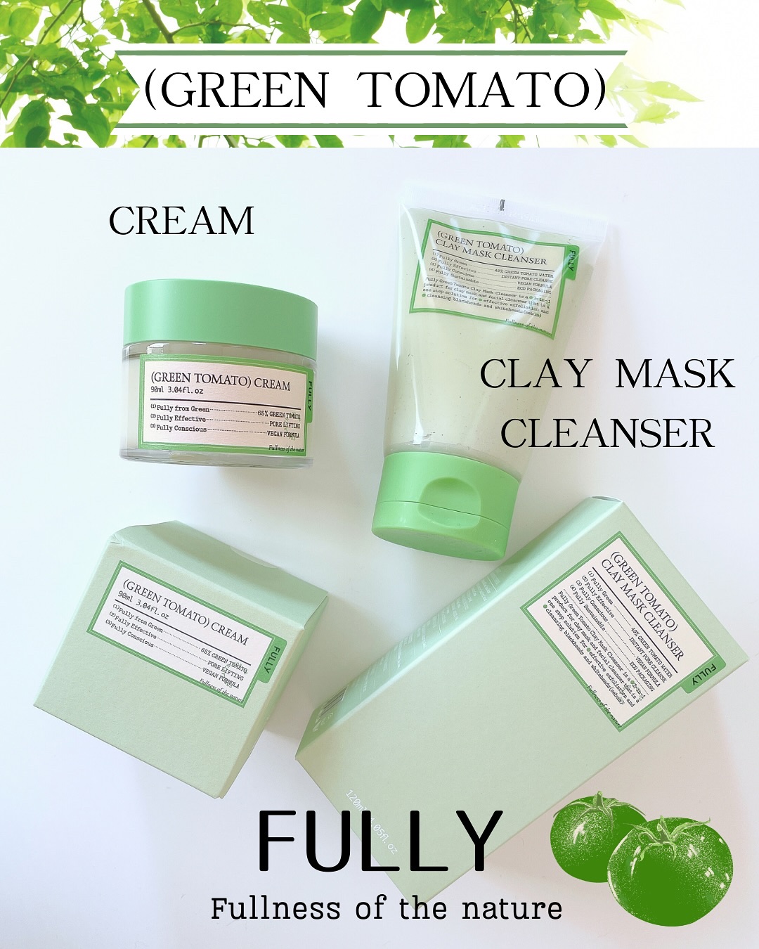 グリーントマトクレイマスククレンザー/FULLY/洗い流すパック・マスクを使ったクチコミ（1枚目）