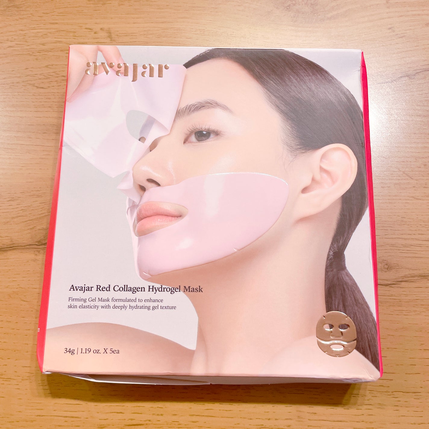 レッドコラーゲンハイドロゲルマスク/avajar/シートマスク・パックを使ったクチコミ(1枚目)
