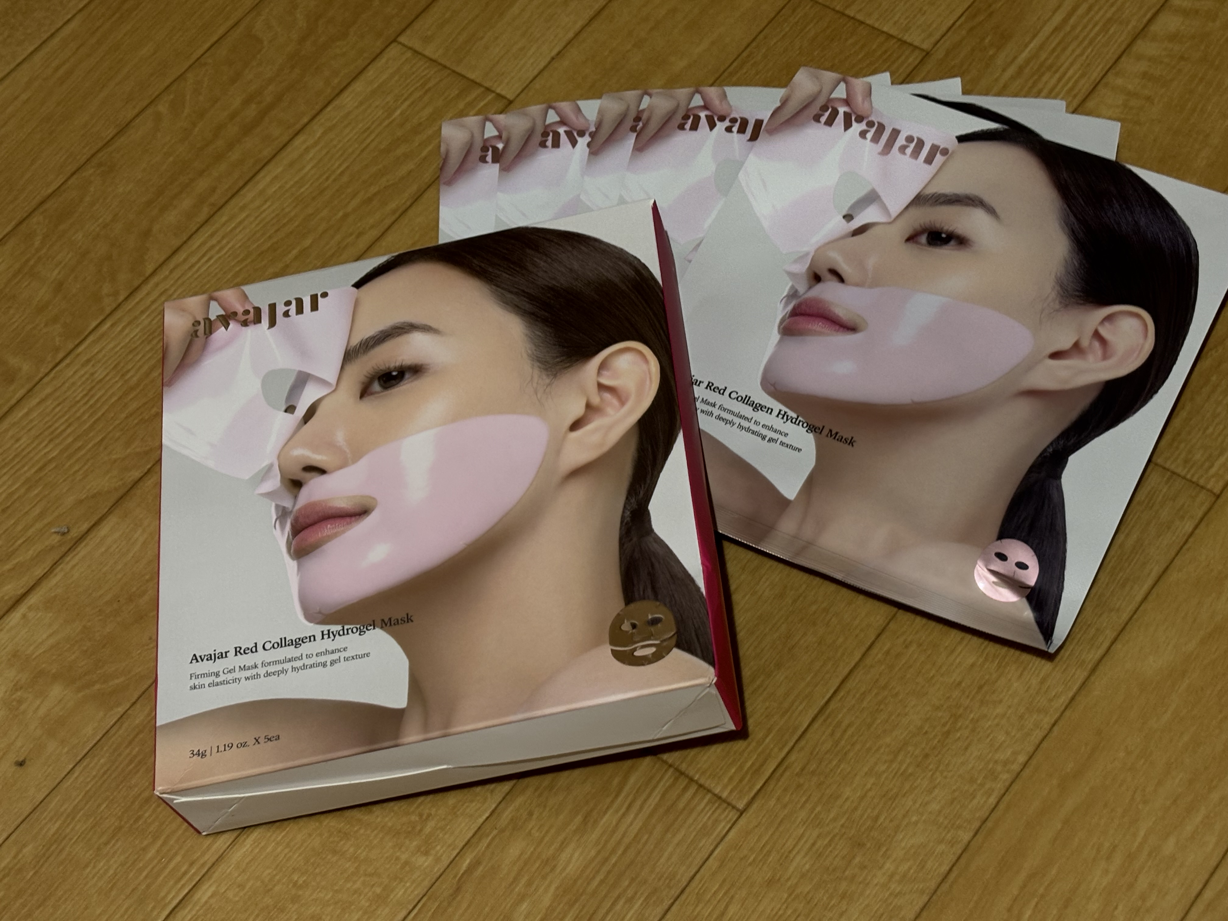 レッドコラーゲンハイドロゲルマスク/avajar/シートマスク・パックを使ったクチコミ（2枚目）