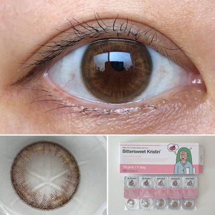 ビタースイートクリスティン/Hapa kristin/カラーコンタクトレンズを使ったクチコミ(1枚目)