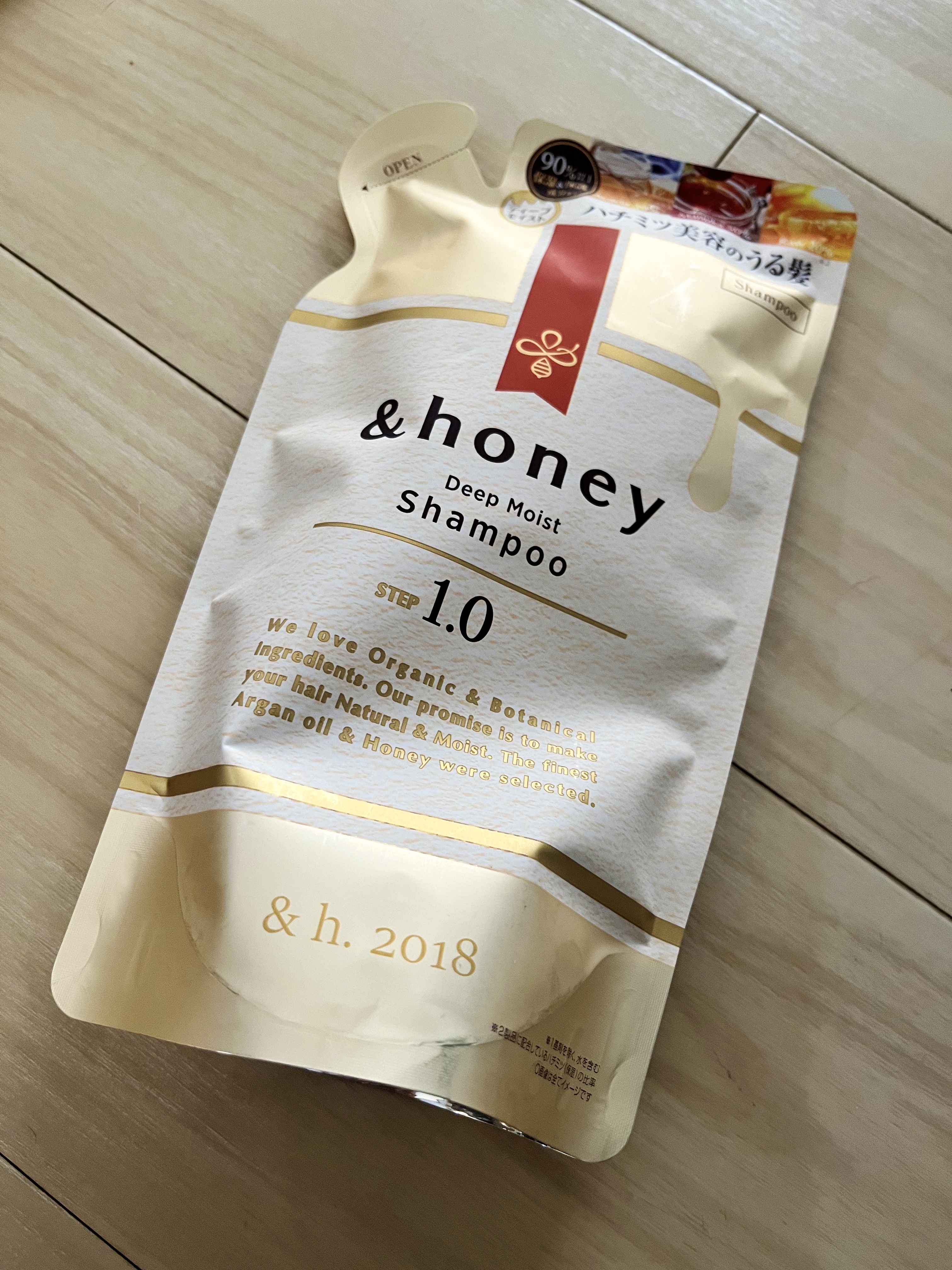 ディープモイスト シャンプー1.0／ヘアトリートメント2.0 シャンプー（詰替）350ml/&honey/市販シャンプーを使ったクチコミ（1枚目）