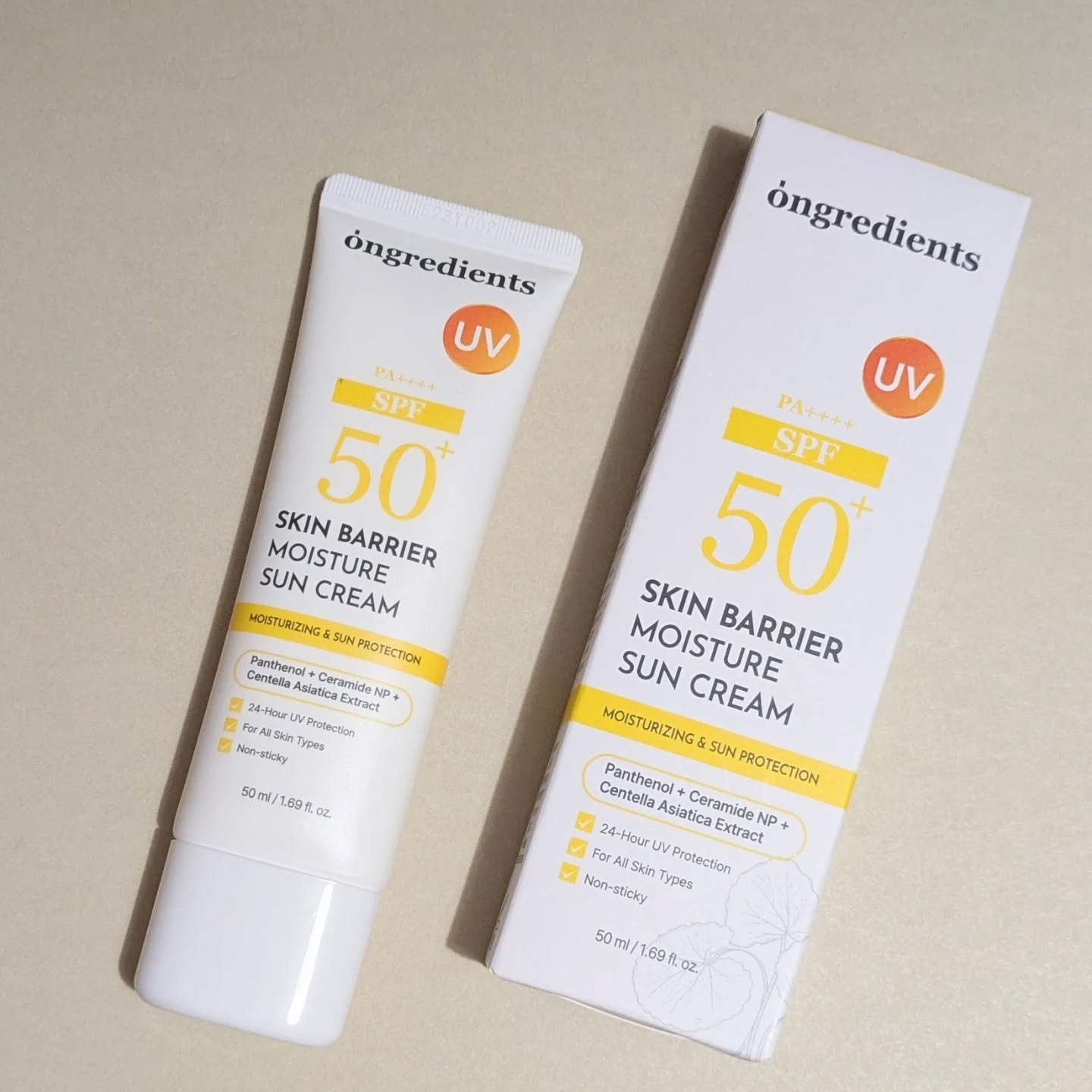 スキンバリアモイスチャーサンクリーム/Ongredients/日焼け止めクリームを使ったクチコミ（1枚目）