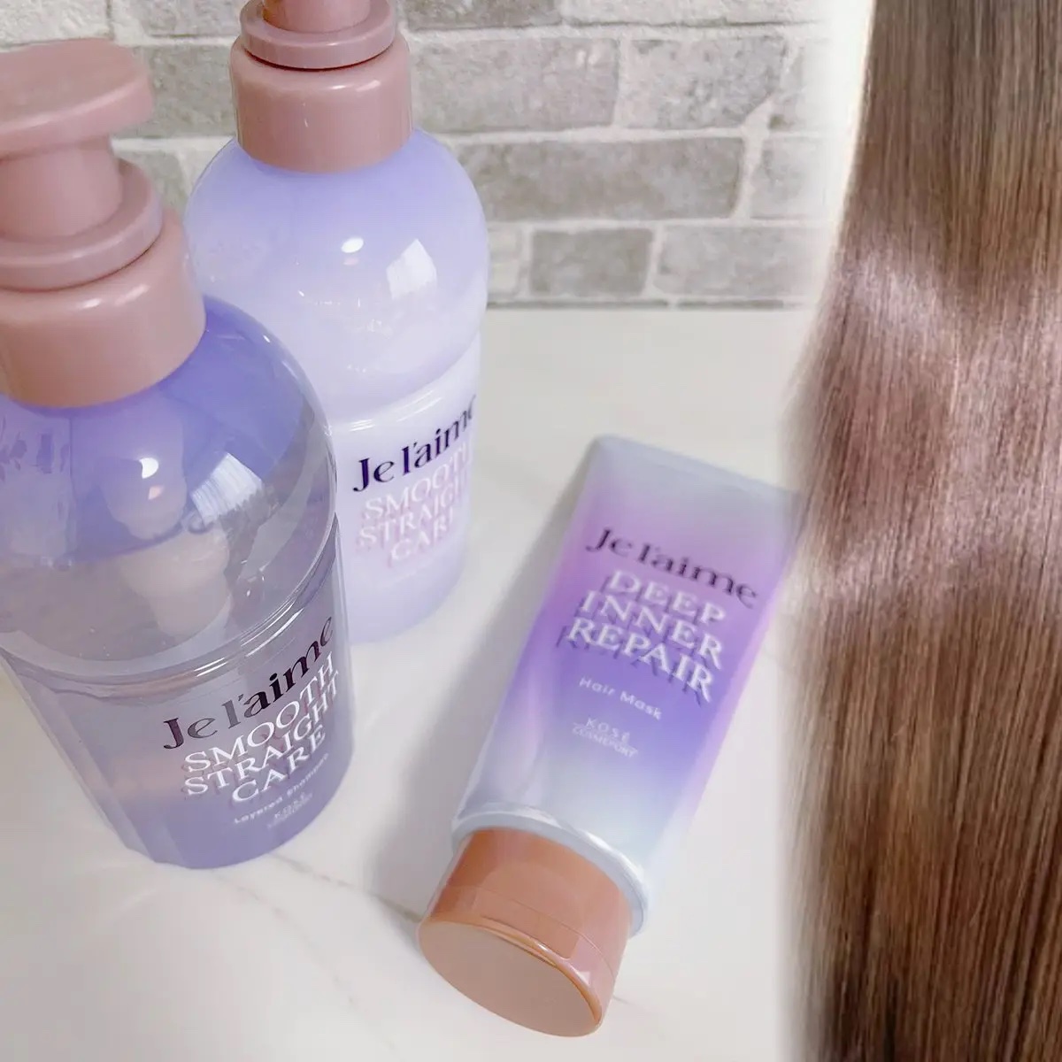 ジュレーム レイヤード シャンプー/ヘアトリートメント（スムースストレートケア）/Je l'aime/市販シャンプーを使ったクチコミ（2枚目）