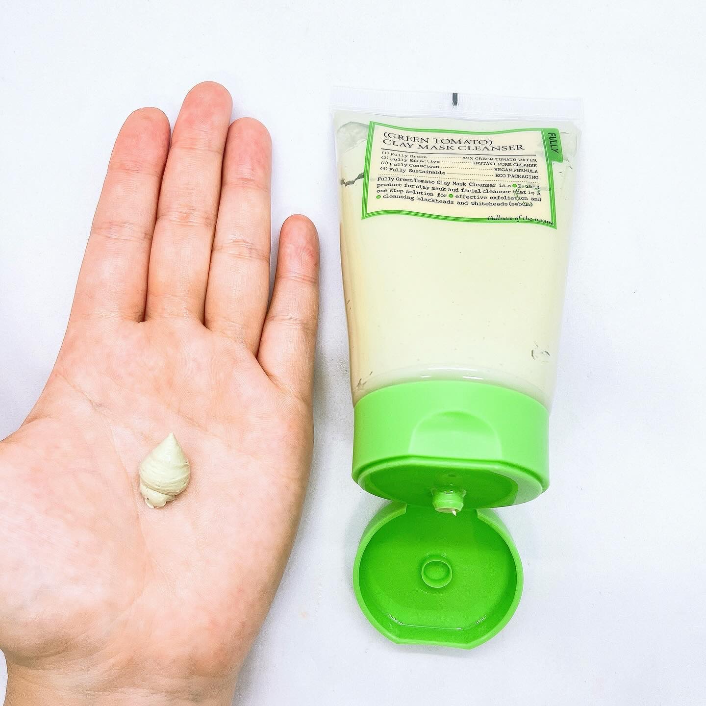 グリーントマトクレイマスククレンザー/FULLY/洗い流すパック・マスクを使ったクチコミ（3枚目）