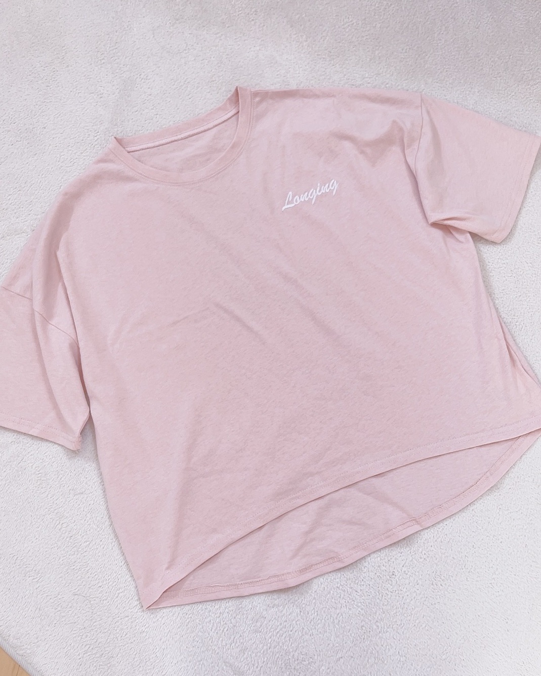 ロゴ刺繍ビッグTシャツ/GRL/その他を使ったクチコミ（2枚目）