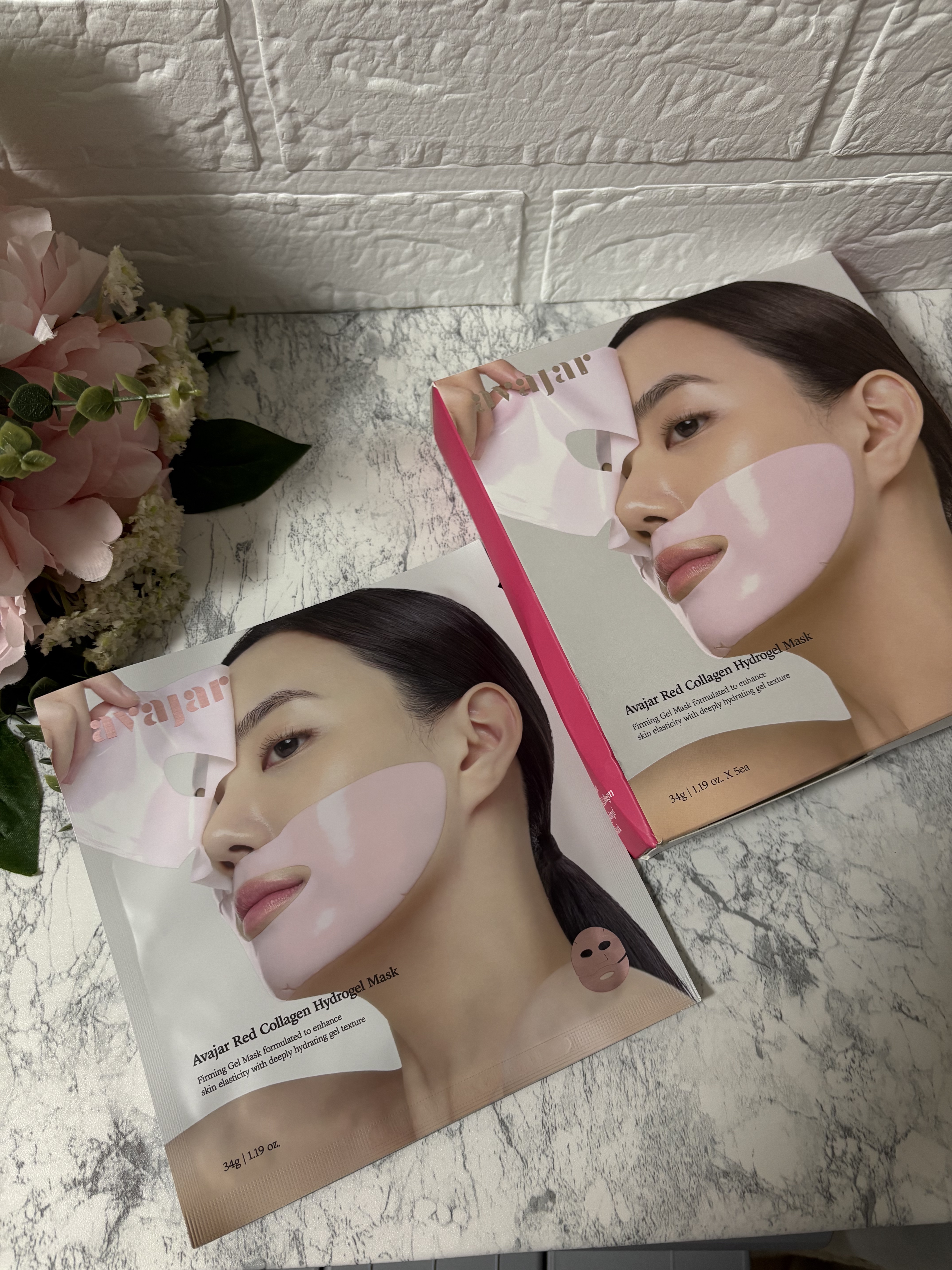 レッドコラーゲンハイドロゲルマスク/avajar/シートマスク・パックを使ったクチコミ（1枚目）