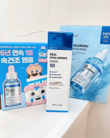 リアルヒアルロニックブルーアンプル 100/Wellage/美容液を使ったクチコミ(5枚目)