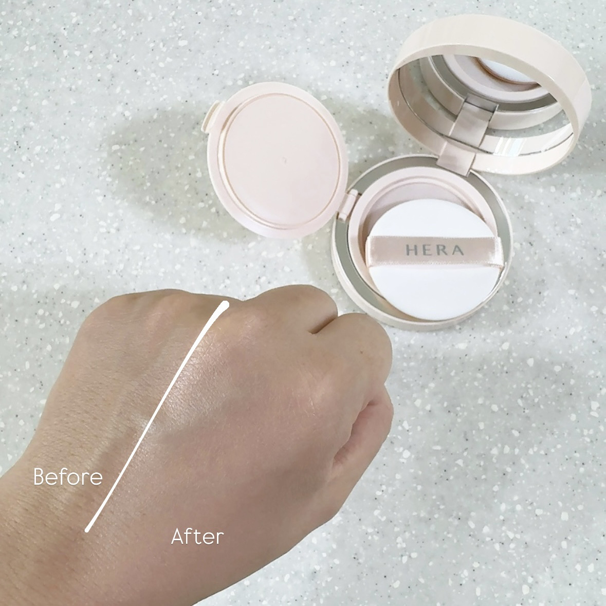 リフレクション スキン グロウ クッション ファンデーション/HERA/クッションファンデーションを使ったクチコミ（3枚目）