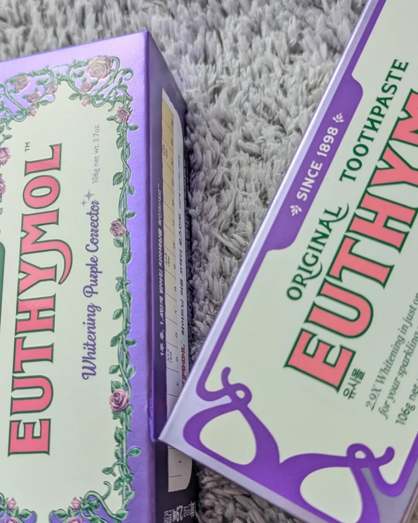 ホワイトパープル歯みがき ピーチフローラルミントの香り/EUTHYMOL/歯磨き粉を使ったクチコミ（2枚目）