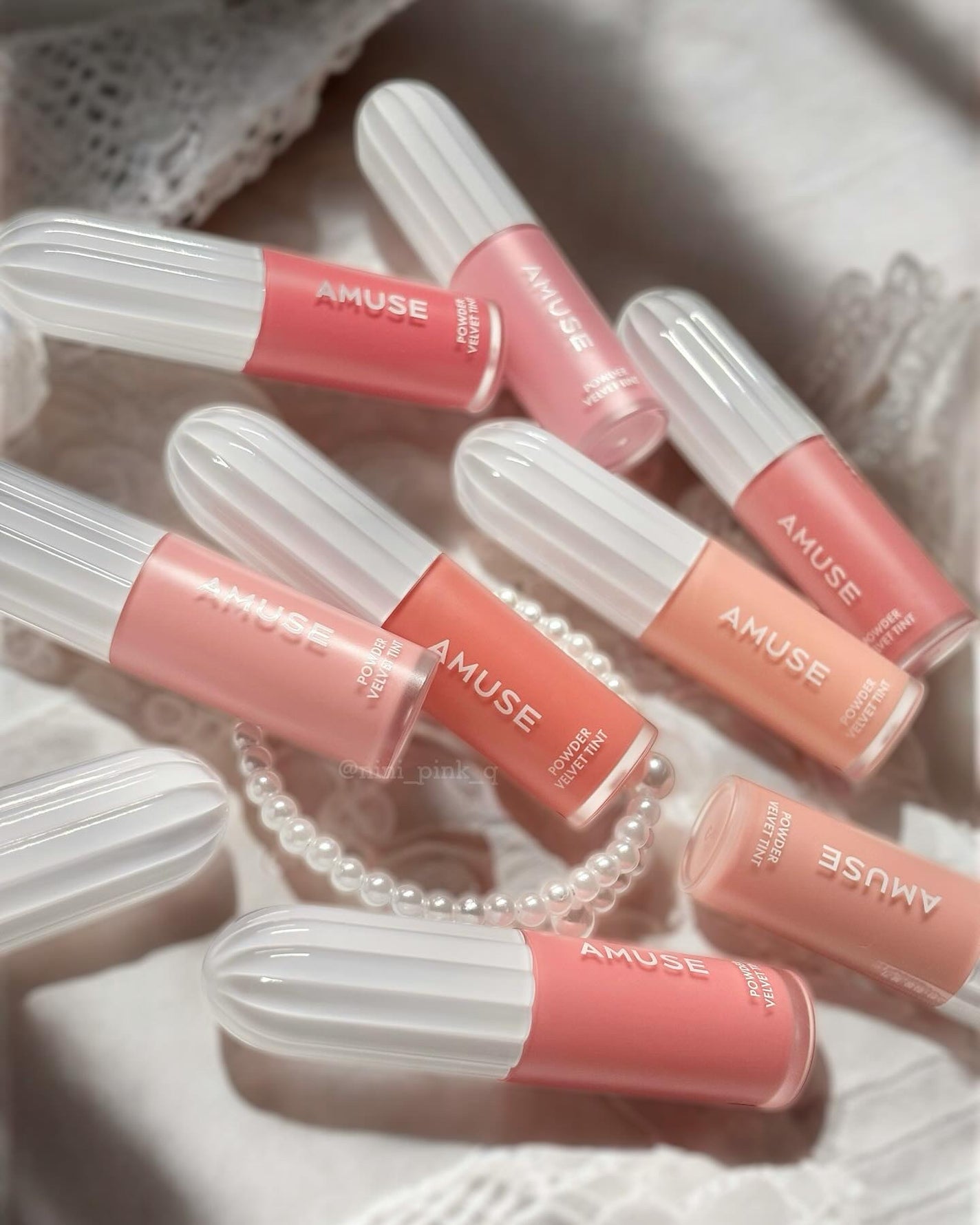パウダーベルベットティント/AMUSE/リップティントを使ったクチコミ(6枚目)
