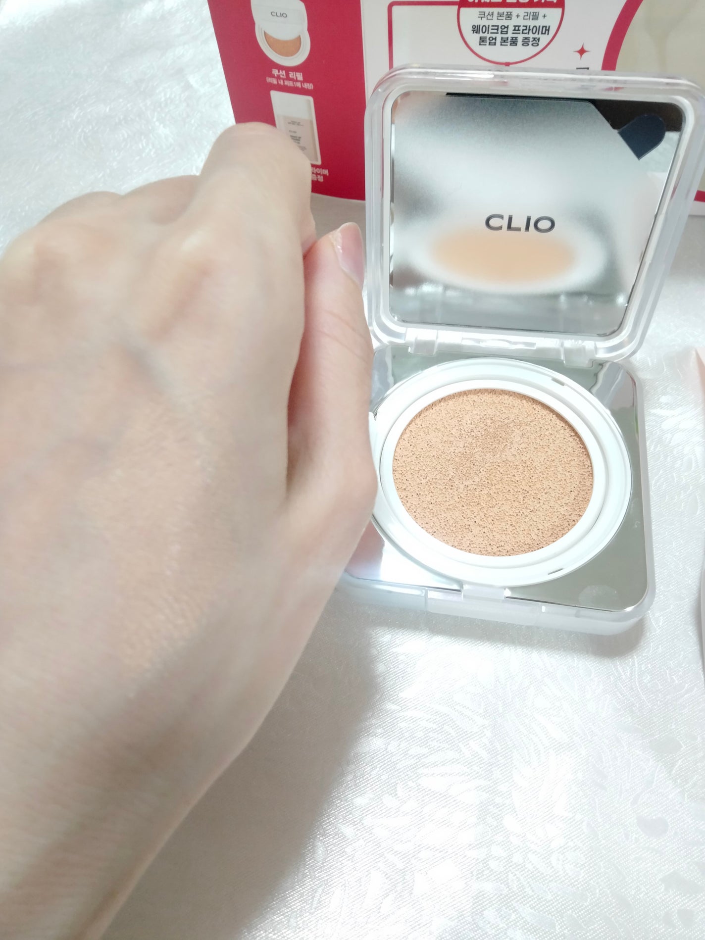 キル カバー ファンウェア クッション ザ オリジナル/CLIO/クッションファンデーションを使ったクチコミ(5枚目)