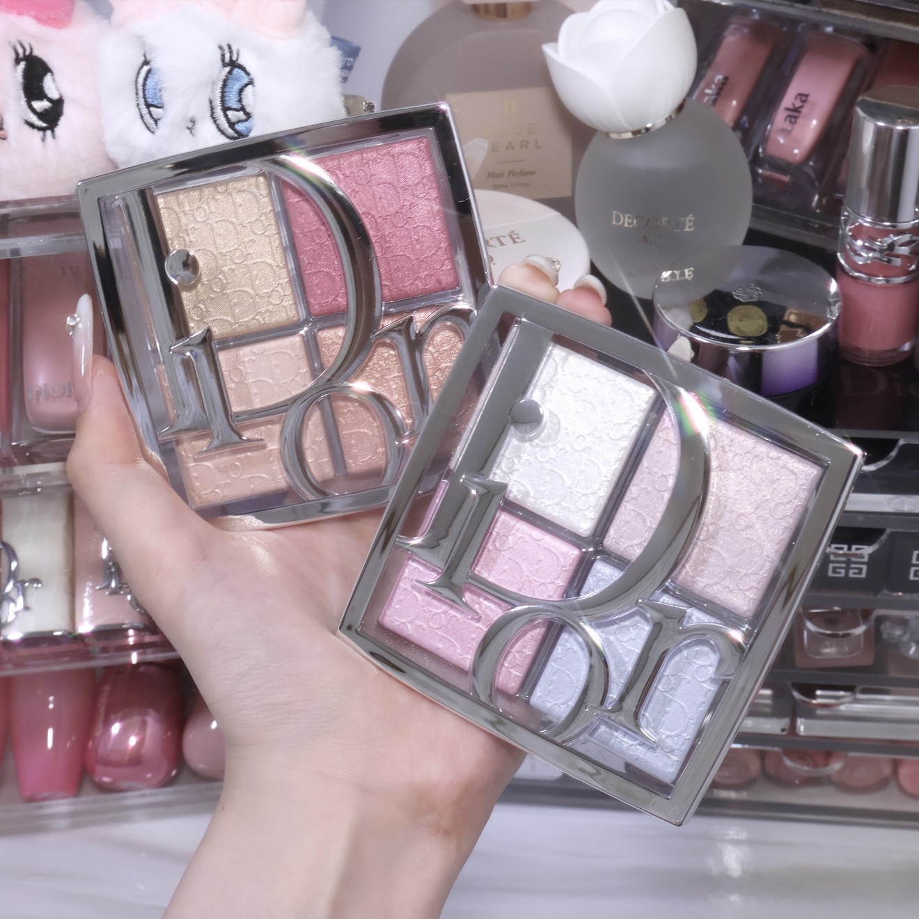 バックステージ グロウ マキシマイザー パレット 004 ローズ ゴールド グロウ/Dior/ハイライトを使ったクチコミ（1枚目）