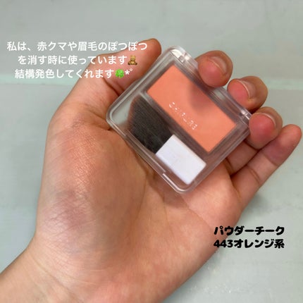 パウダー チーク/ちふれ/パウダーチークを使ったクチコミ(3枚目)