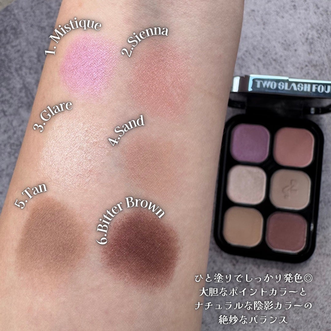 オッドバランスアイパレット/TWO SLASH FOUR/アイシャドウパレットを使ったクチコミ(3枚目)