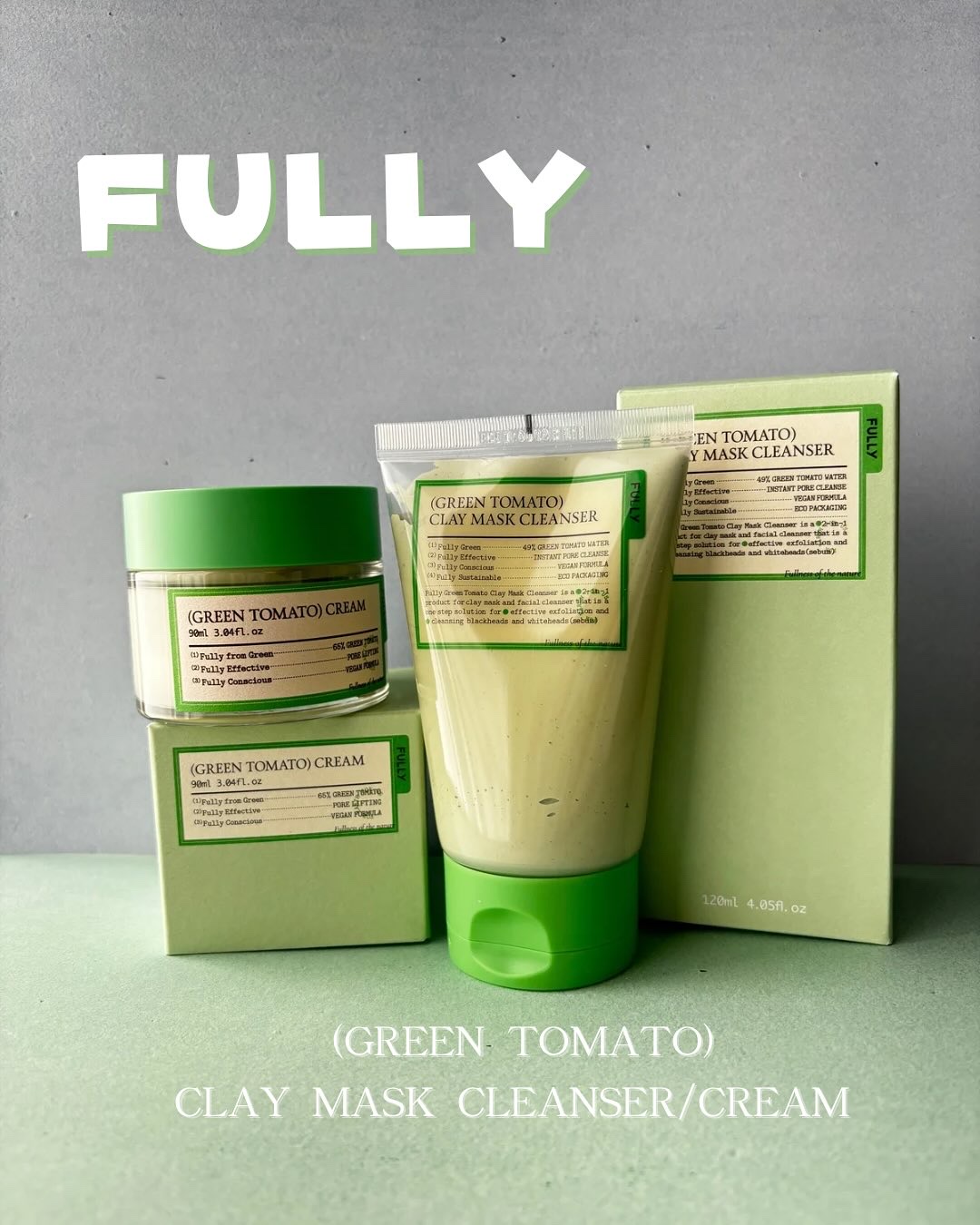 グリーントマトクレイマスククレンザー/FULLY/洗い流すパック・マスクを使ったクチコミ（1枚目）