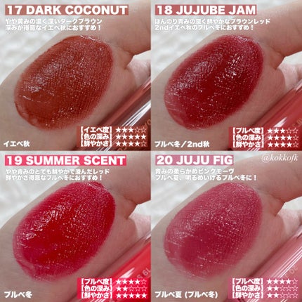 ザ ジューシーラスティングティント/rom&nd/リップティントを使ったクチコミ(6枚目)