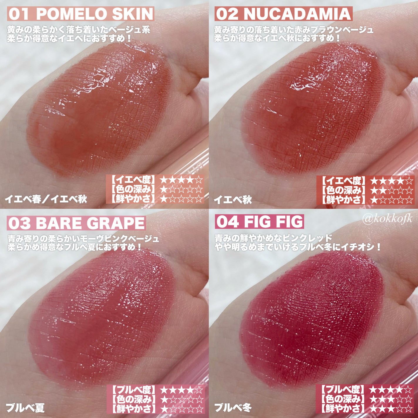 ザ ジューシーラスティングティント/rom&nd/リップティントを使ったクチコミ(2枚目)