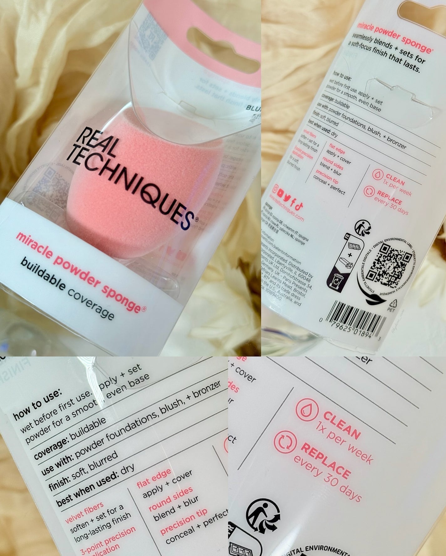 ミラクルパウダースポンジ/Real Techniques/パフ・スポンジを使ったクチコミ(2枚目)