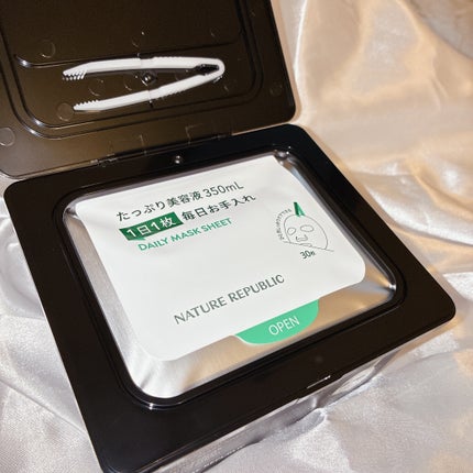 ブラックPDRN デイリーシートマスク/ネイチャーリパブリック/シートマスク・パックを使ったクチコミ(4枚目)