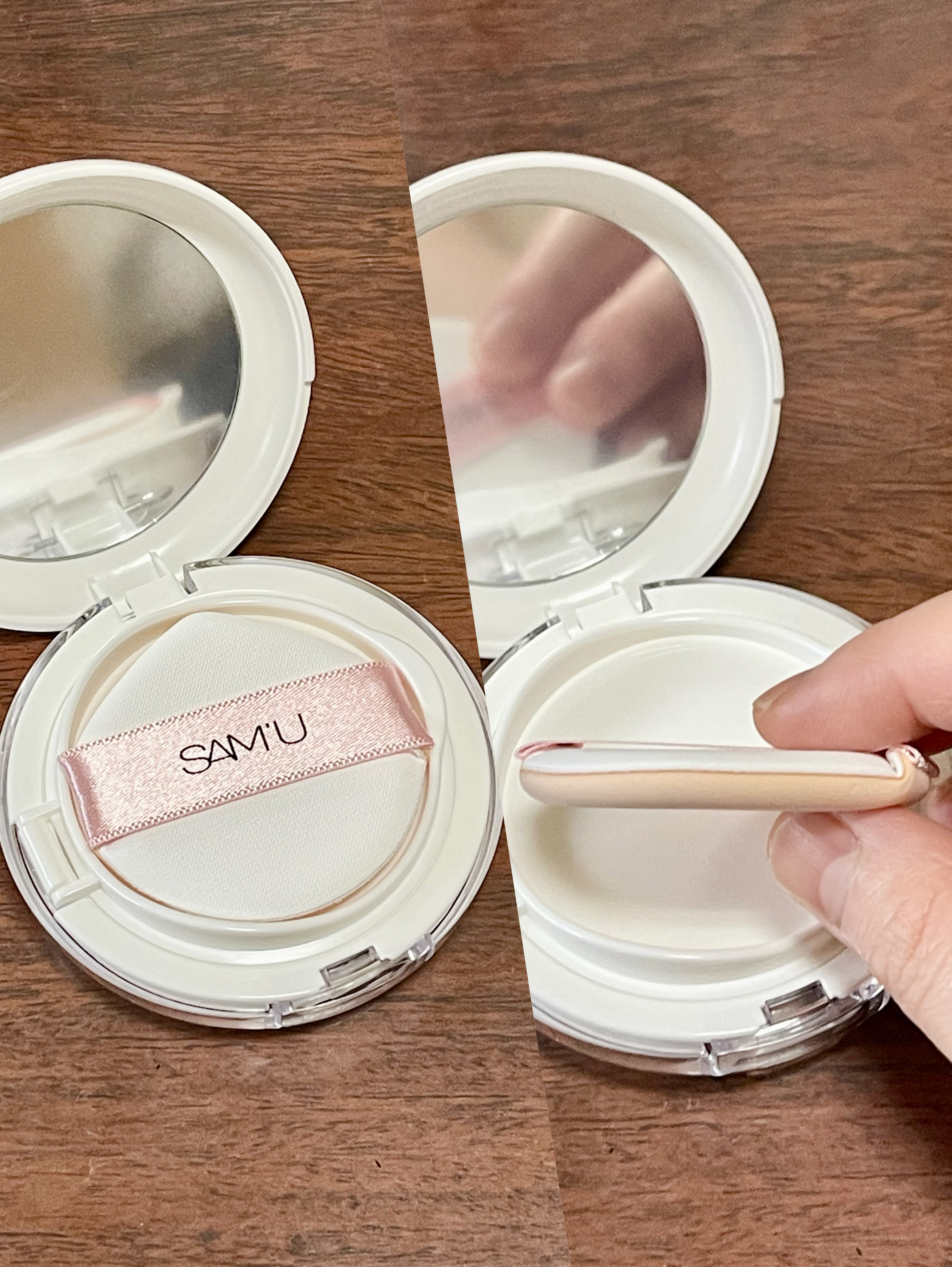 センシティブピュア＆ピュアクッション/SAM'U/クッションファンデーションを使ったクチコミ（3枚目）