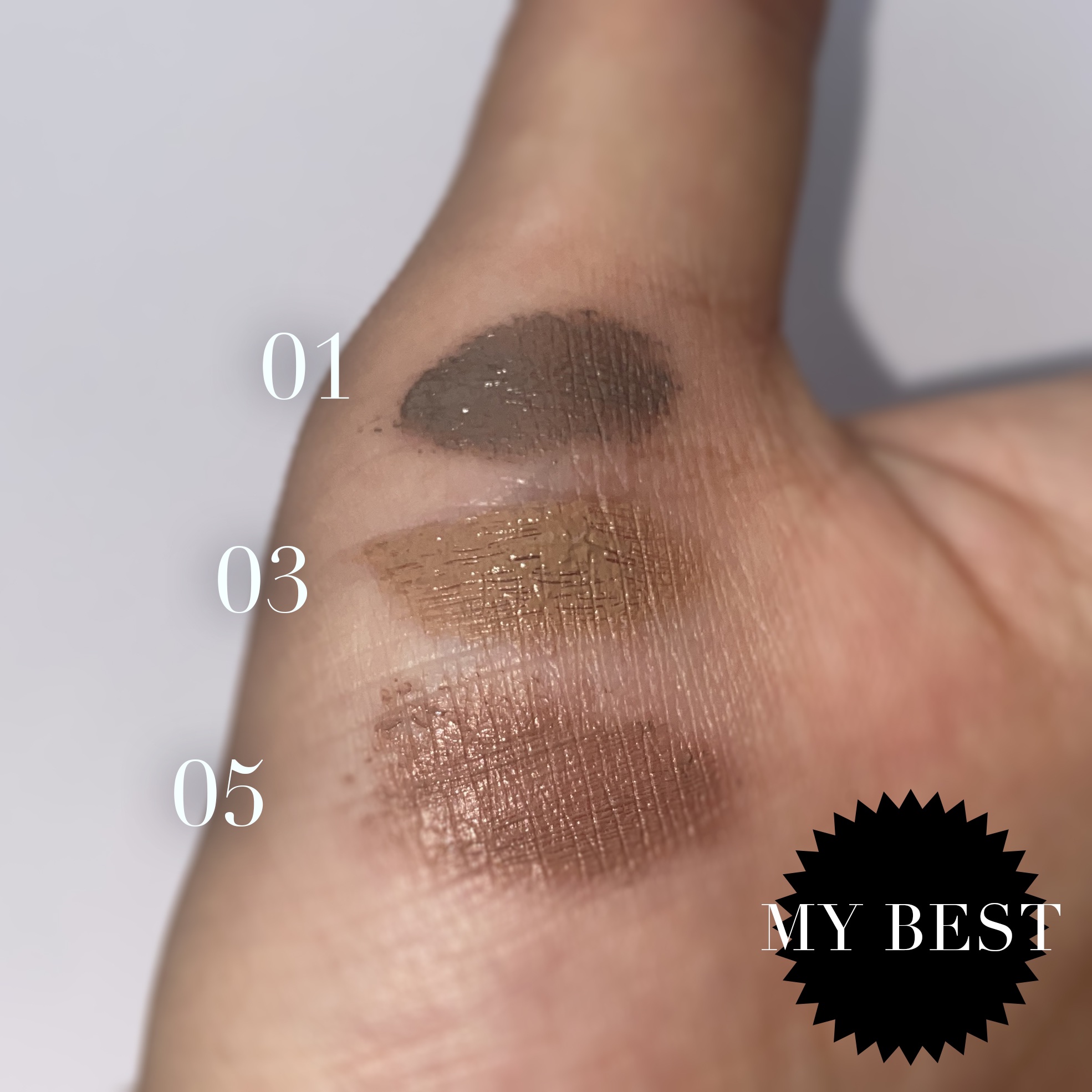 ハンオールブロウカラ/rom&nd/眉マスカラを使ったクチコミ（2枚目）