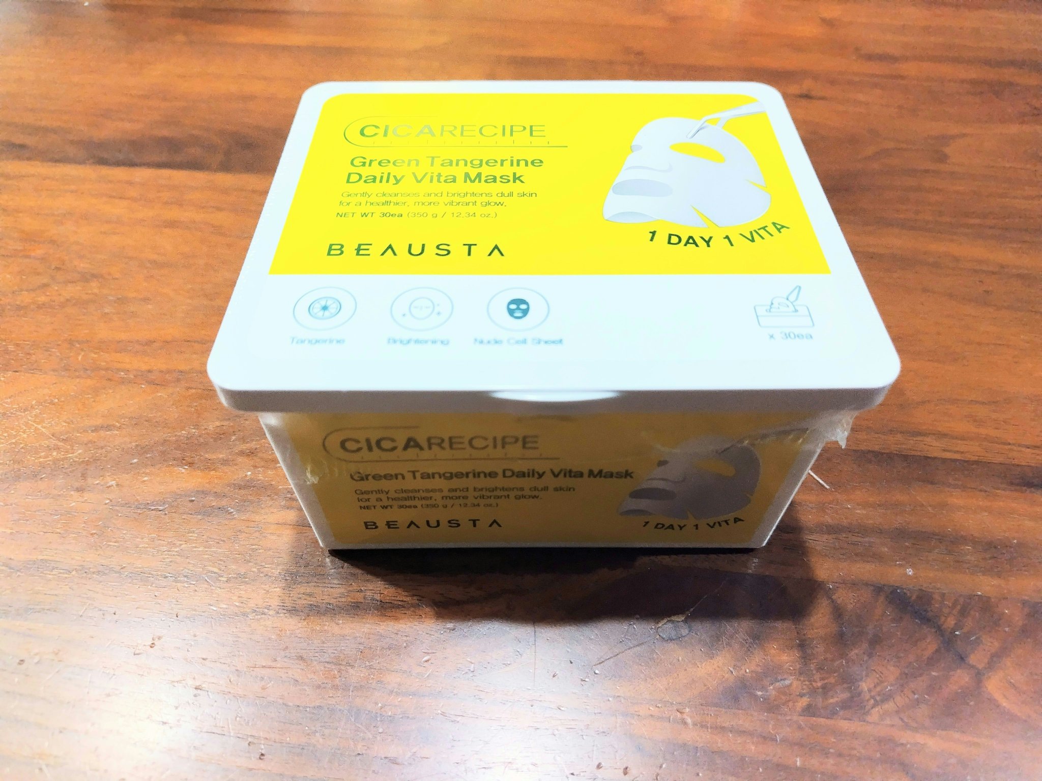 シカレシピ・グリーンタンジェリンデイリービタマスク/BEAUSTA/シートマスク・パックを使ったクチコミ（1枚目）