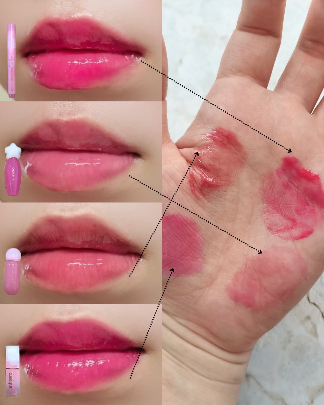 ジューシーデュイティント/dasique/リップティントを使ったクチコミ（3枚目）