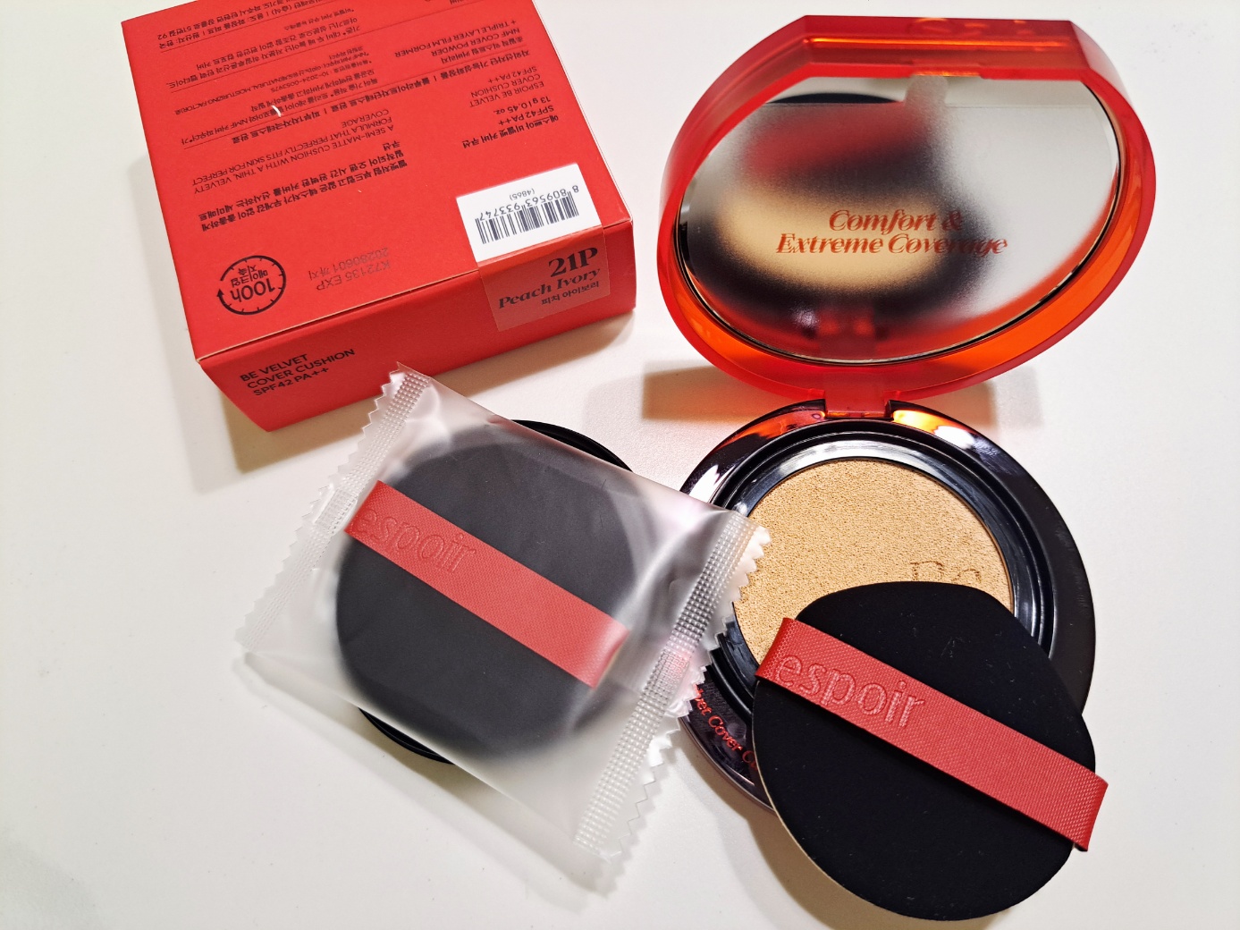 ビーベルベットカバークッション/espoir/クッションファンデーションを使ったクチコミ（2枚目）