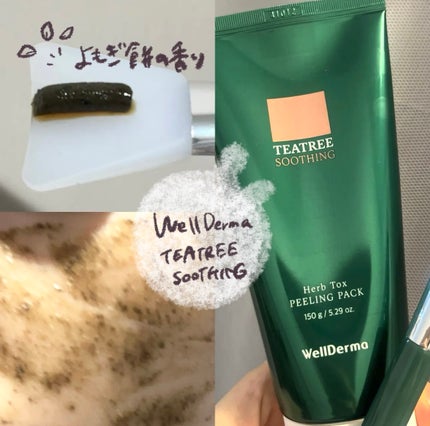 ティーツリーハーブピーリングパック/WellDerma/洗い流すパック・マスクを使ったクチコミ(1枚目)