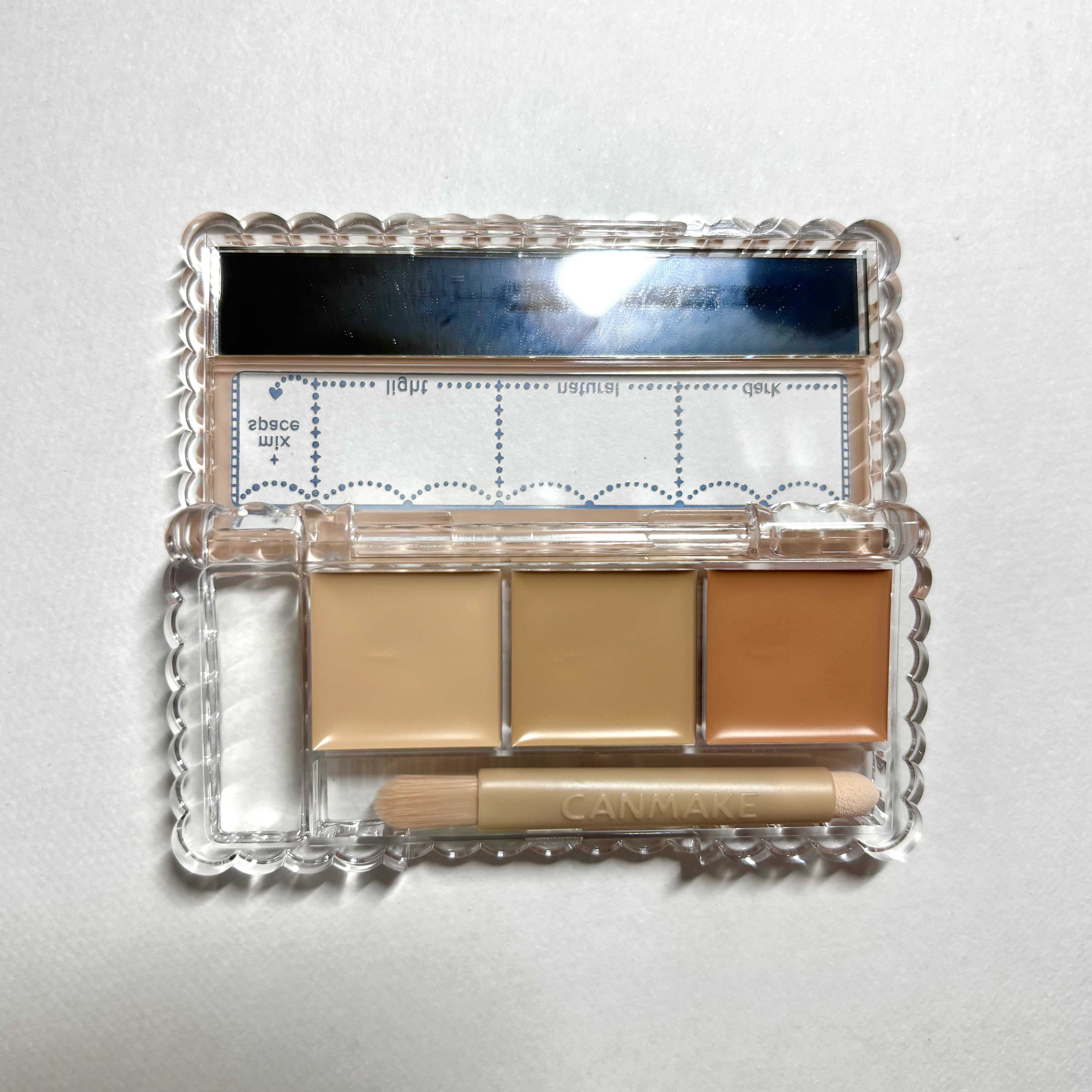 カラーミキシングコンシーラー 03 オレンジベージュ/キャンメイク/パレットコンシーラーを使ったクチコミ（2枚目）