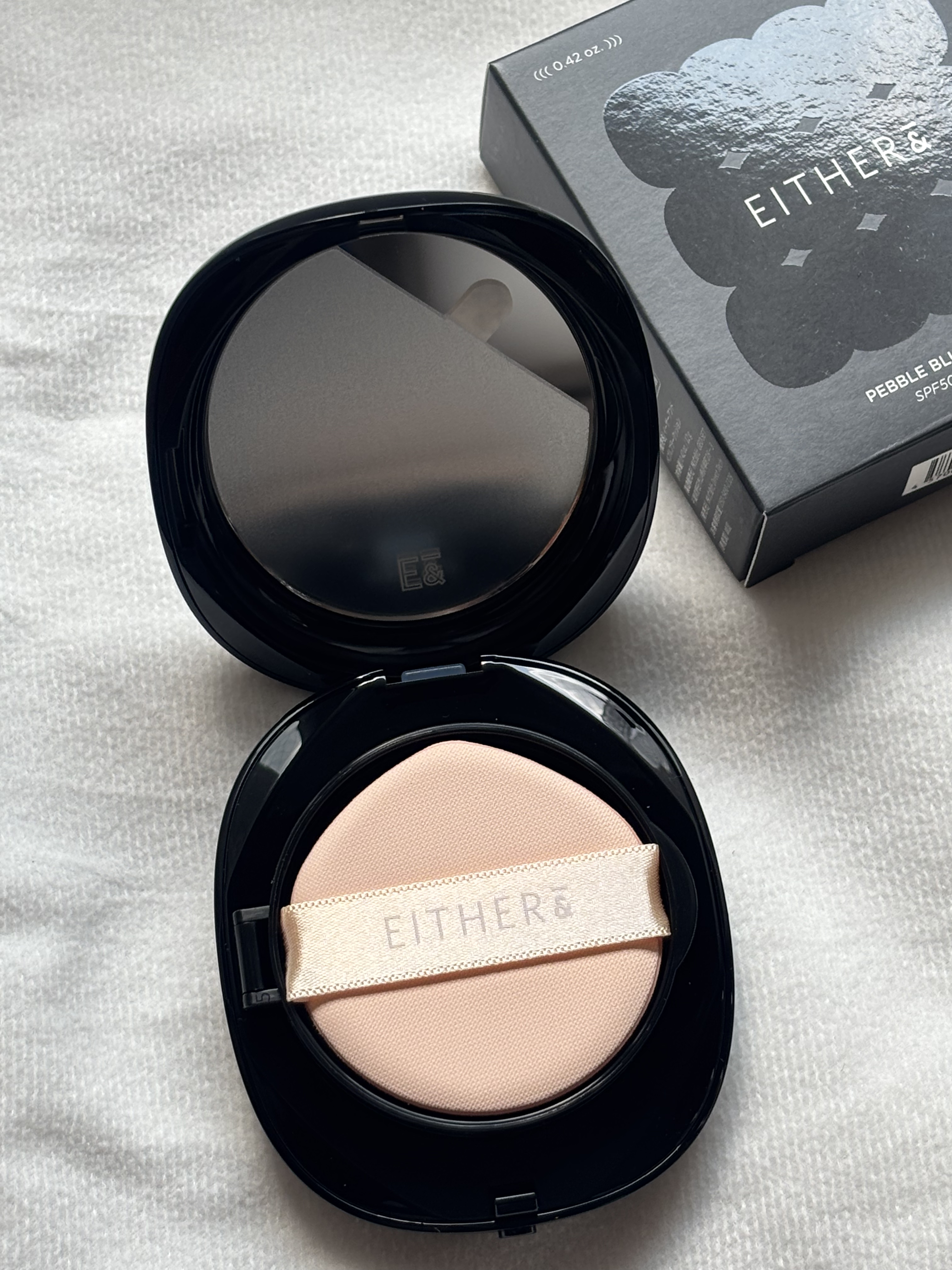 Pebble Blur Cushion/EITHER＆/クッションファンデーションを使ったクチコミ（2枚目）
