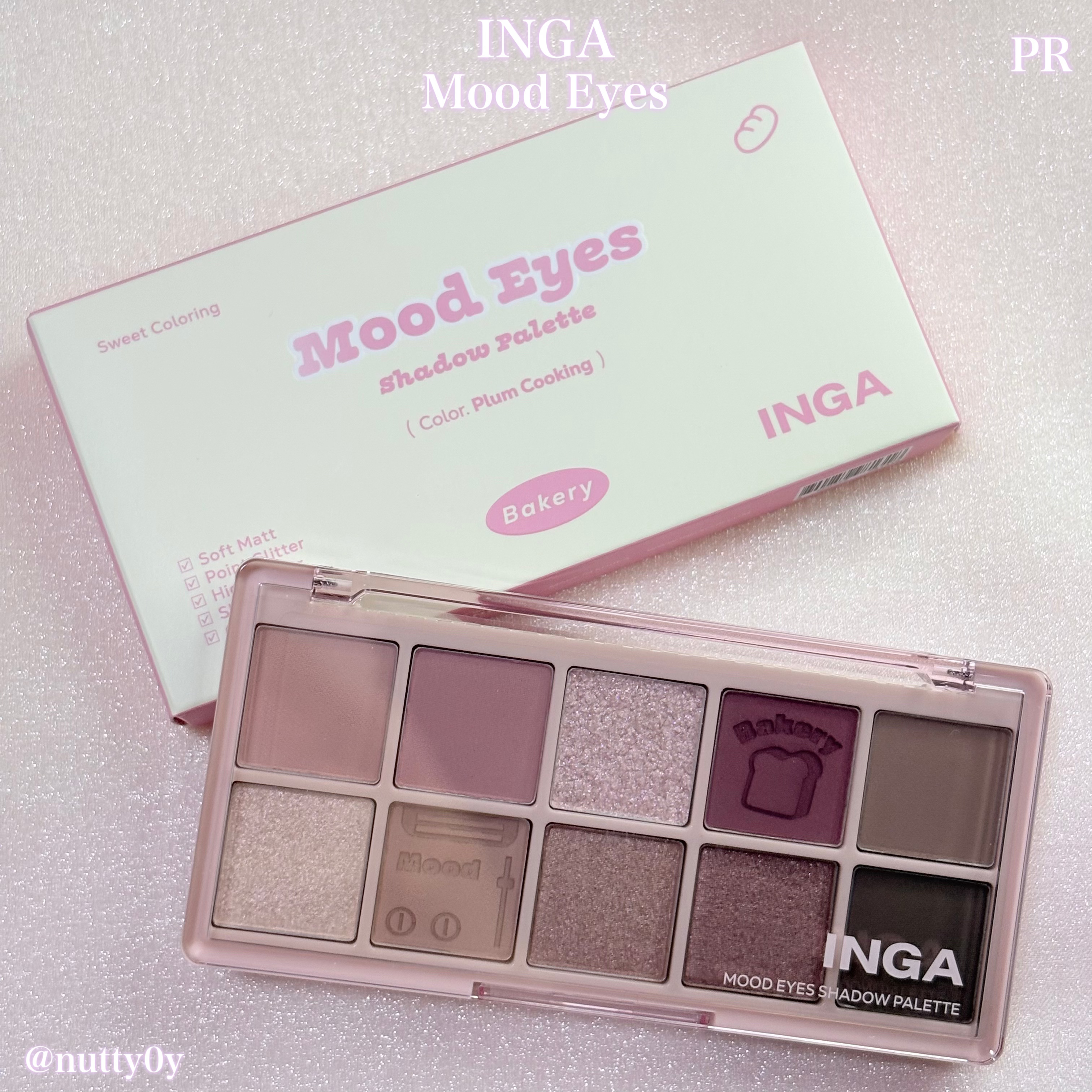ムードアイズシャドウパレット/INGA/アイシャドウパレットを使ったクチコミ（1枚目）