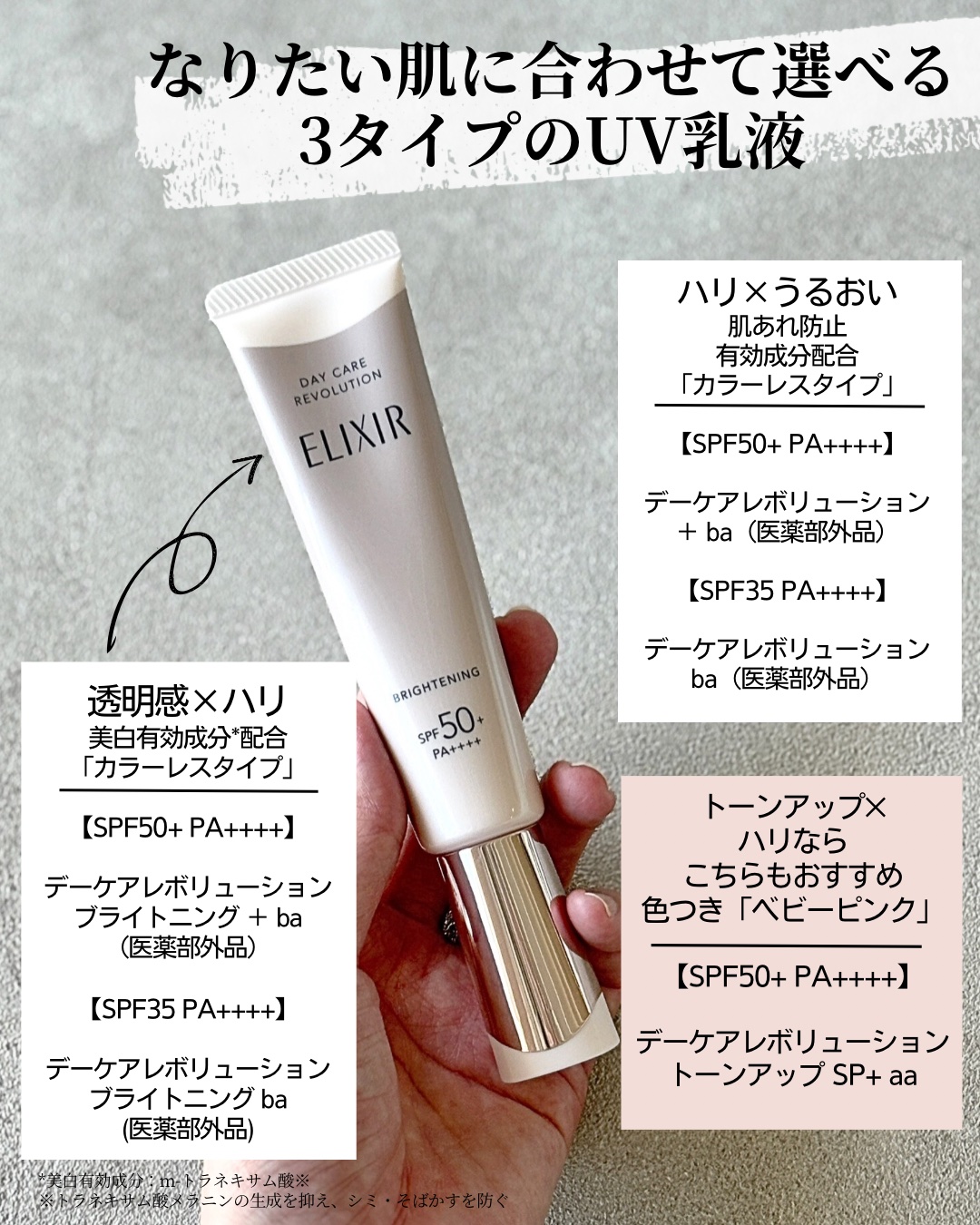 エリクシール　デーケアレボリューション　ブライトニング　＋　ba/エリクシール/化粧下地を使ったクチコミ（3枚目）
