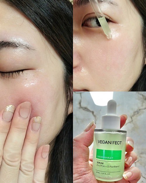 青麦ジンクセラム/Veganifect/美容液を使ったクチコミ（3枚目）