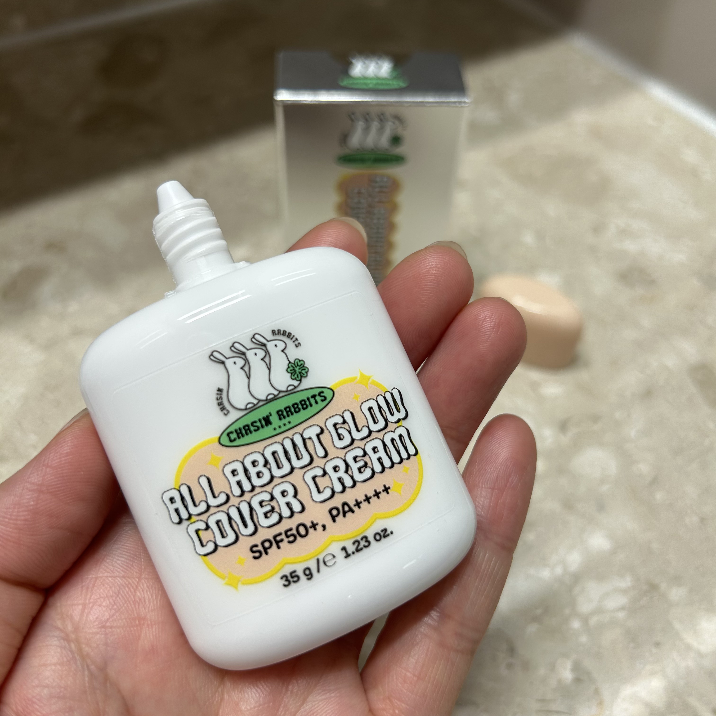 オールアバウトグロウカバークリーム/CHASIN'RABBITS/日焼け止めクリームを使ったクチコミ（2枚目）