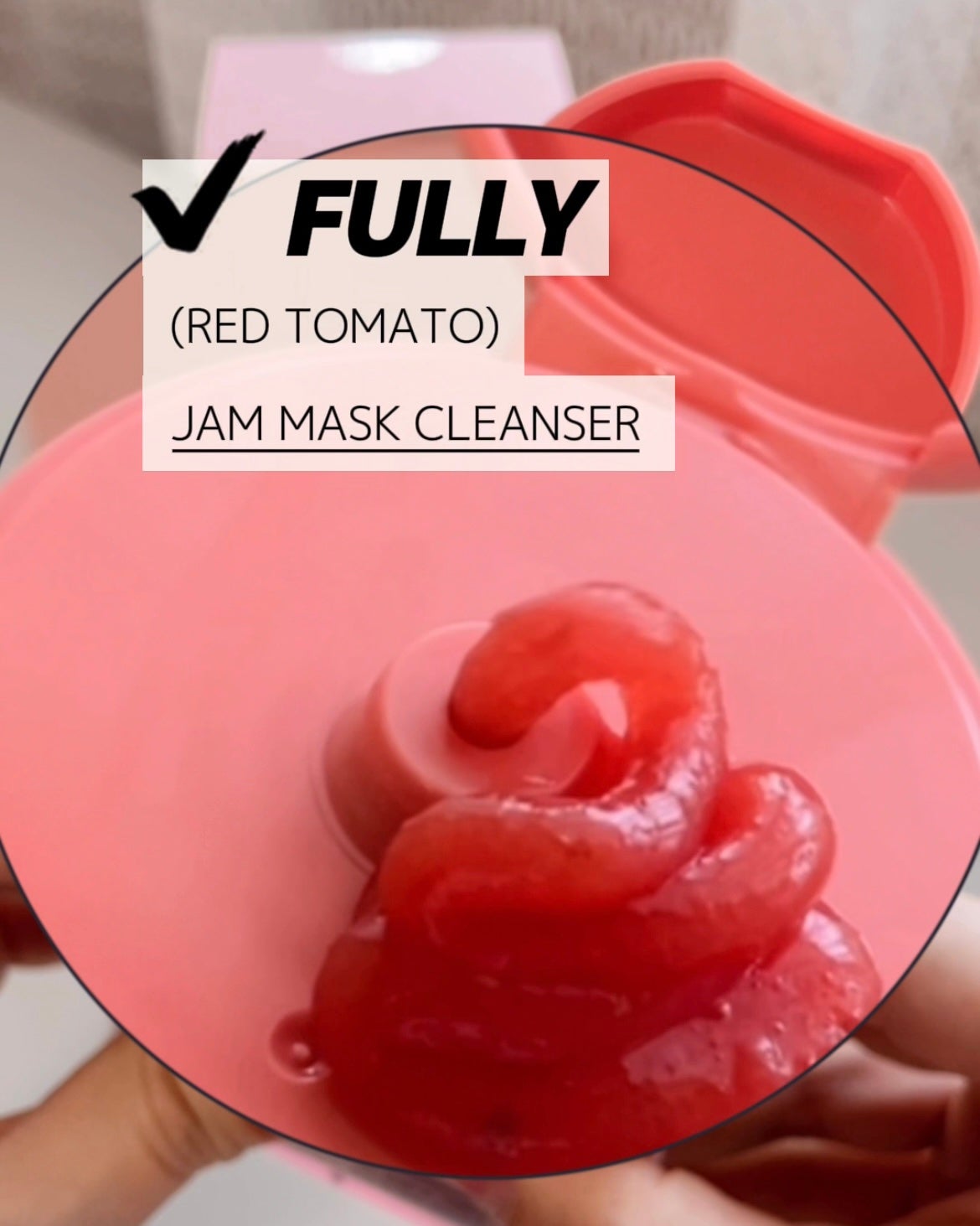 レッドトマトジャムマスククレンザー/FULLY/洗顔フォームを使ったクチコミ(1枚目)