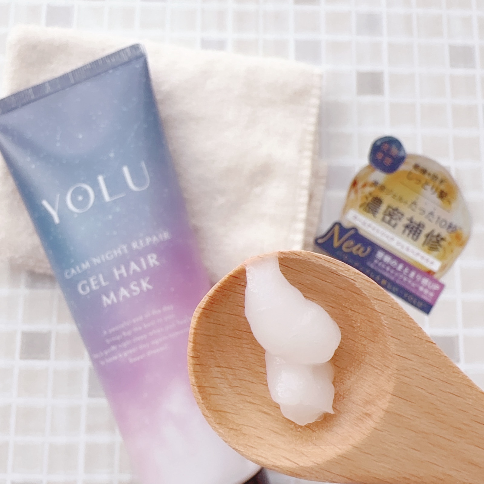 ヨル　カームナイトリペアジェルヘアマスク/YOLU/ヘアマスク・ヘアパックを使ったクチコミ（2枚目）