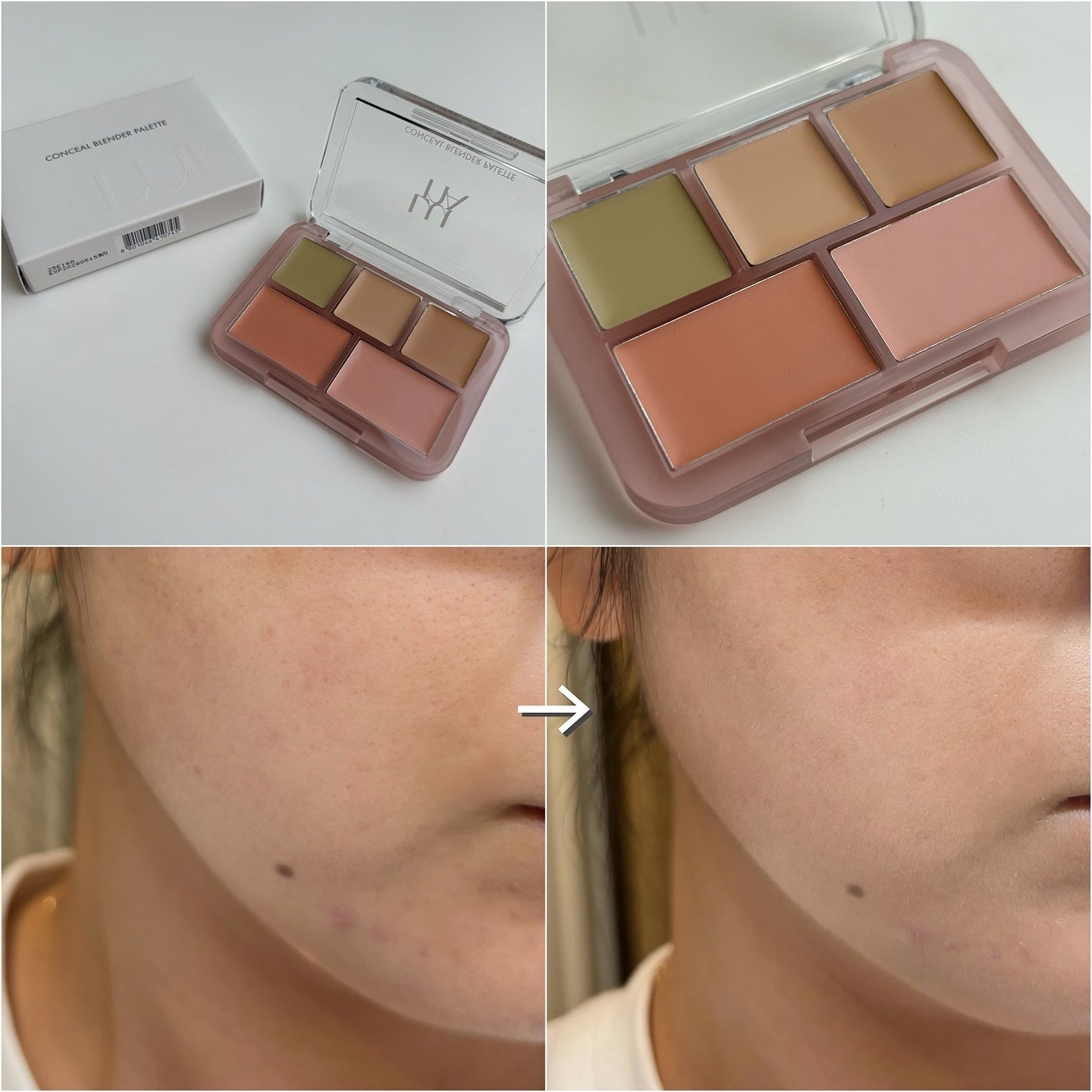 コンシールブレンダーパレット/LUNA/パレットコンシーラーを使ったクチコミ(5枚目)