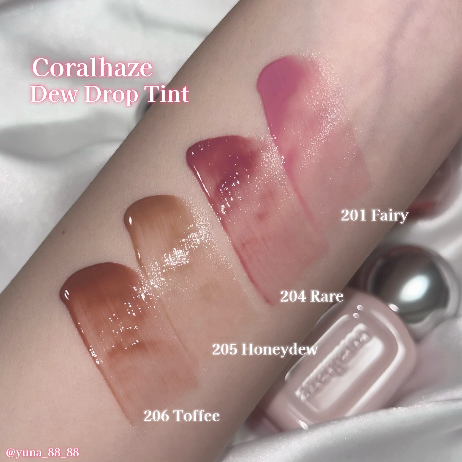 デュー ドロップ ティント/Coralhaze/リップティントを使ったクチコミ（3枚目）