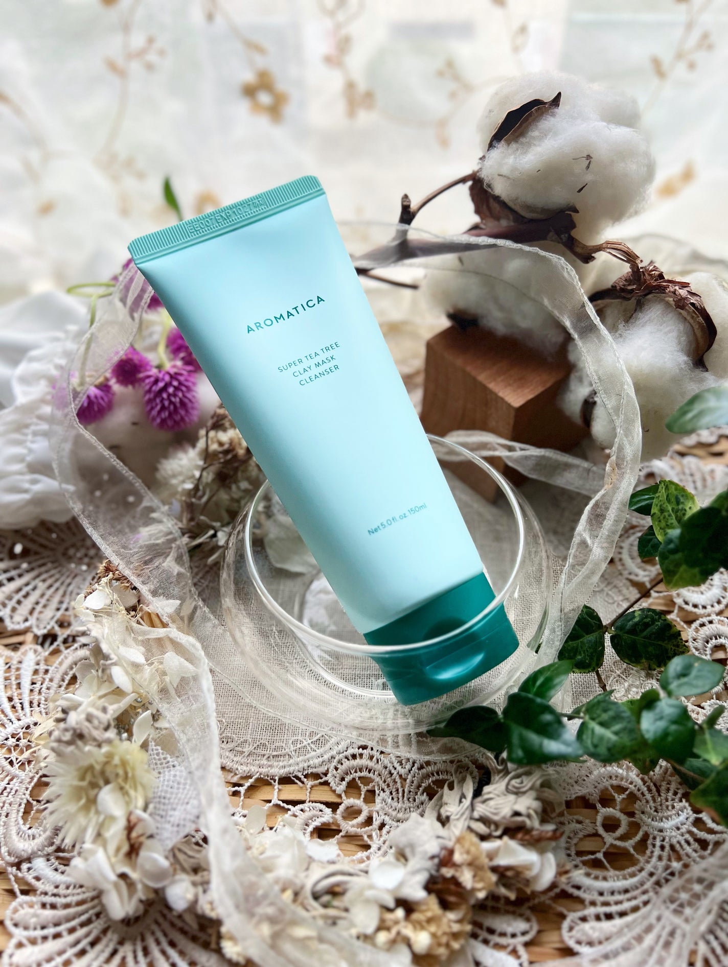 スーパーティーツリークレイマスククレンザー/AROMATICA/洗顔フォームを使ったクチコミ(7枚目)