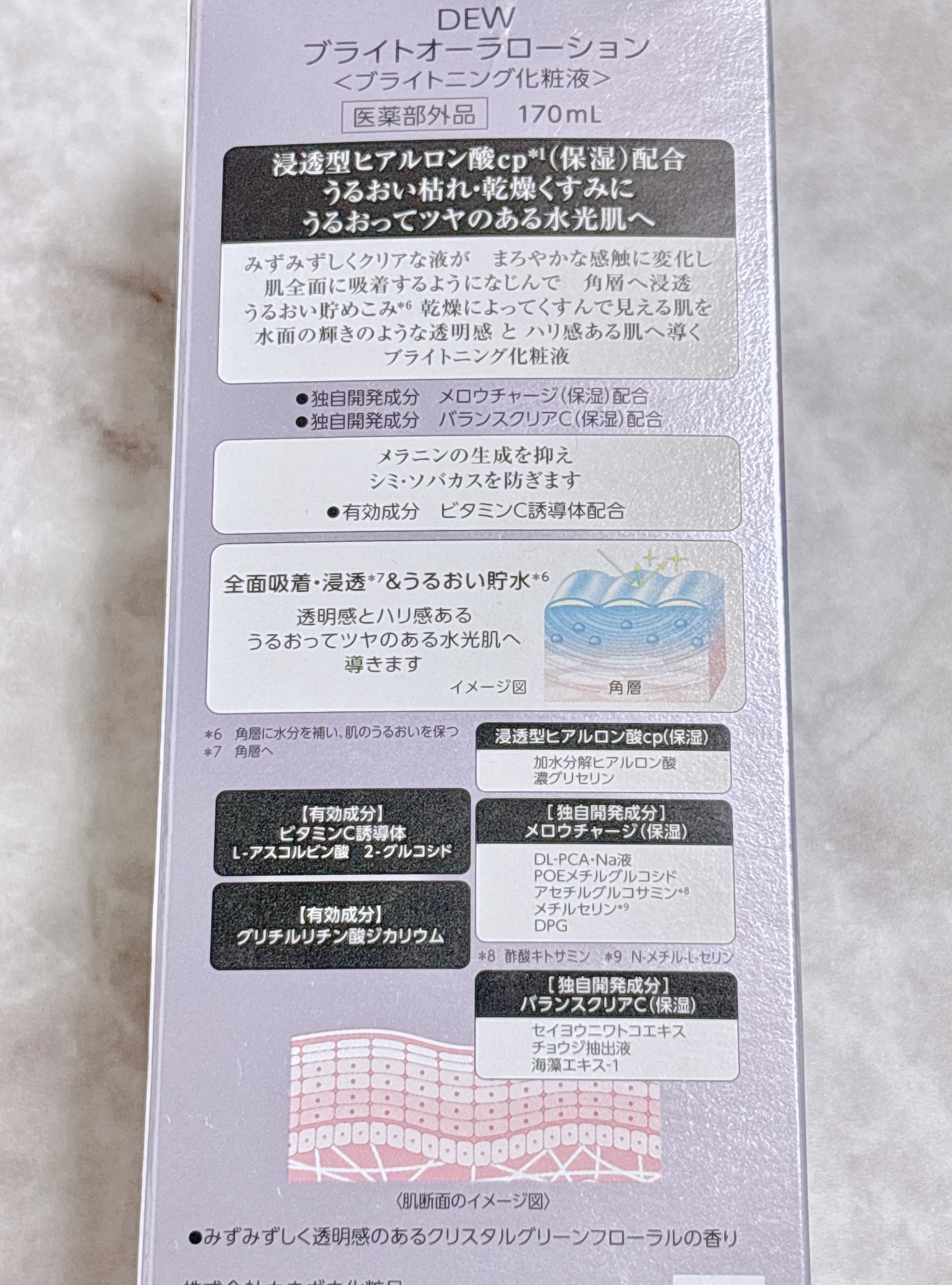 ブライトオーラローション 170ml/DEW/化粧水を使ったクチコミ（2枚目）