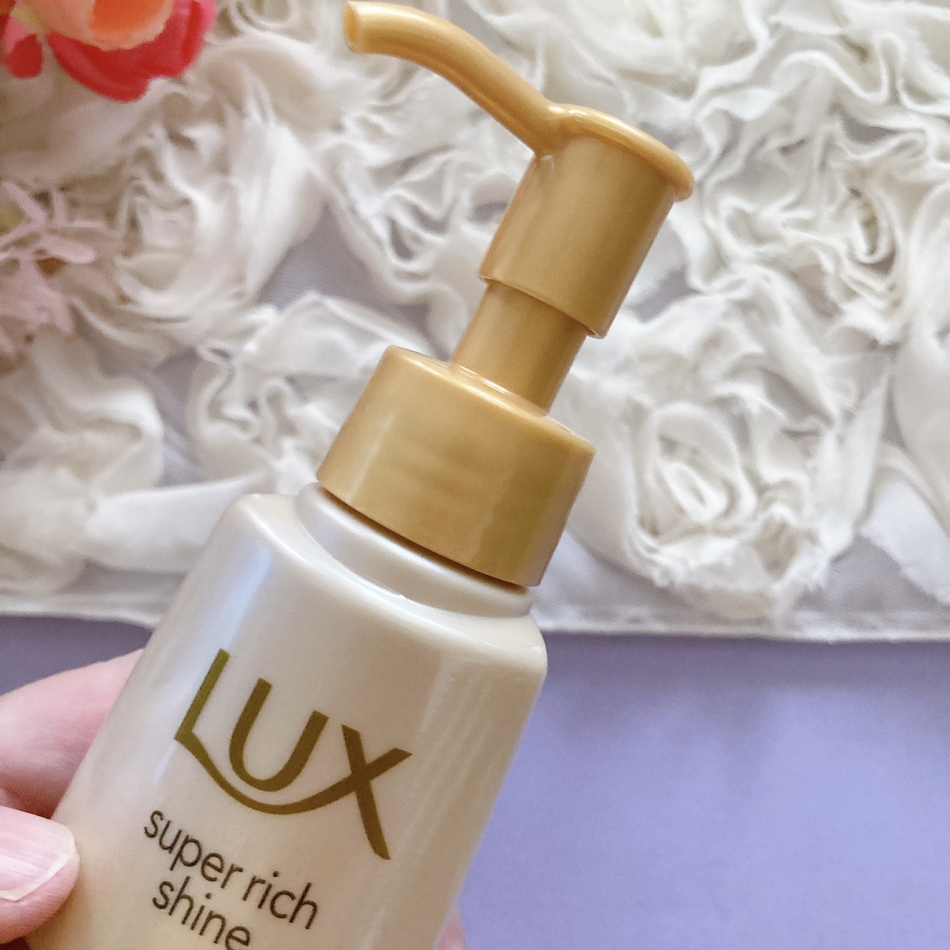 ラックス　スーパーリッチシャイン  ダメージリペア　補修ヘアミルク/LUX/ヘアミルクを使ったクチコミ（2枚目）